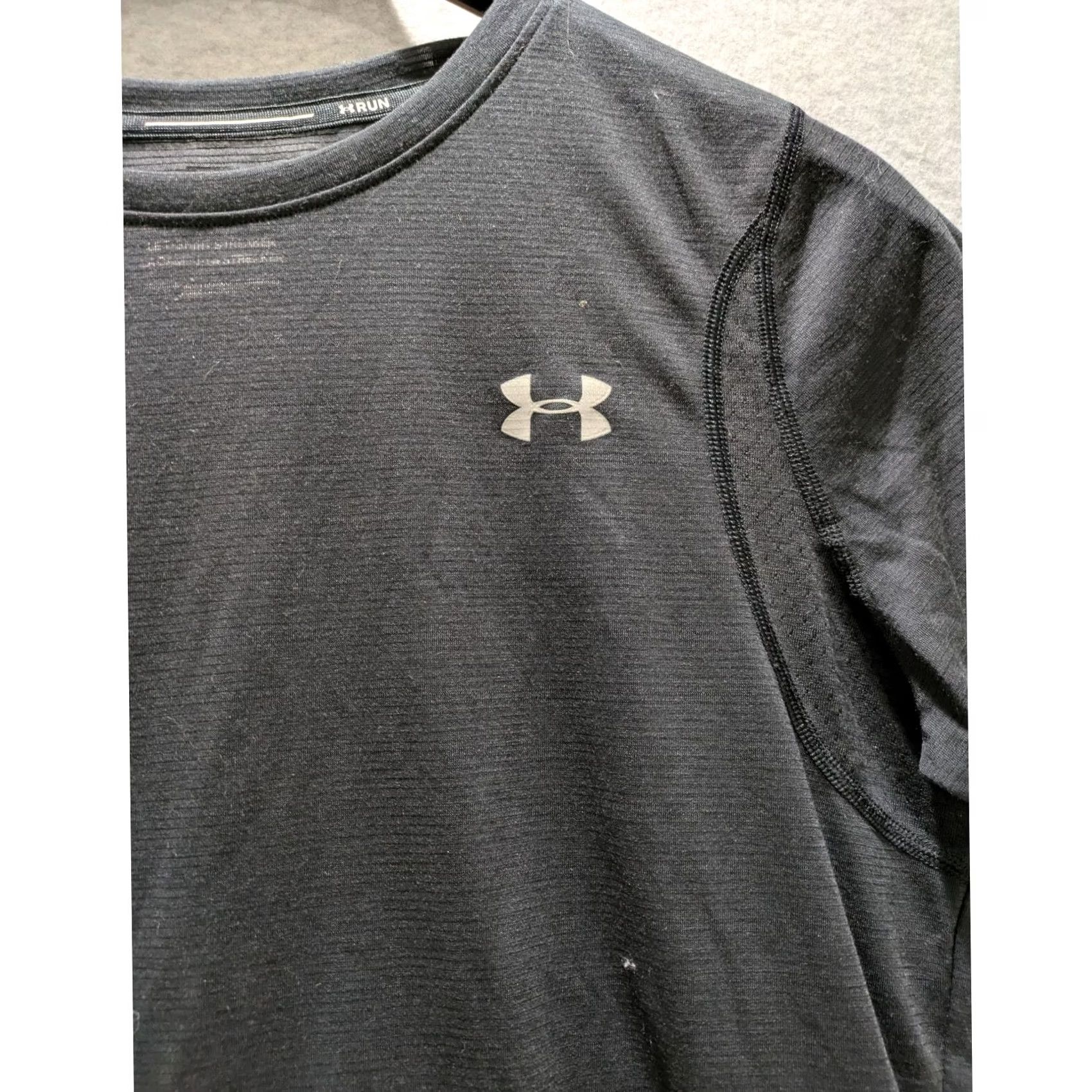 Under Armour Under Armour Shirt Women's L Black Streaker 2.0 Run Heat Gear Size L / US 10 / IT 46 - 3 Thumbnail