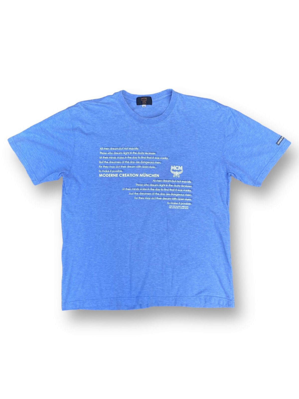 image of Moderne Creation Munchen MCM Shirt. C4 in Blue, Men's (Size Medium)