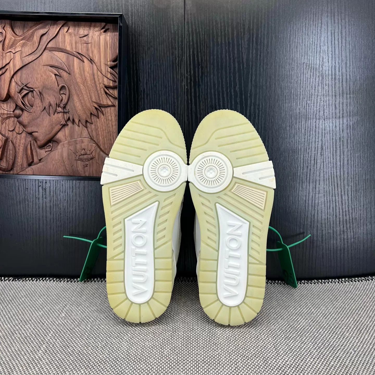 Louis Vuitton LV Trainer White Cement UK1.5 Worn 2x Original Box Size US 4 / IT 34 - 8 Thumbnail