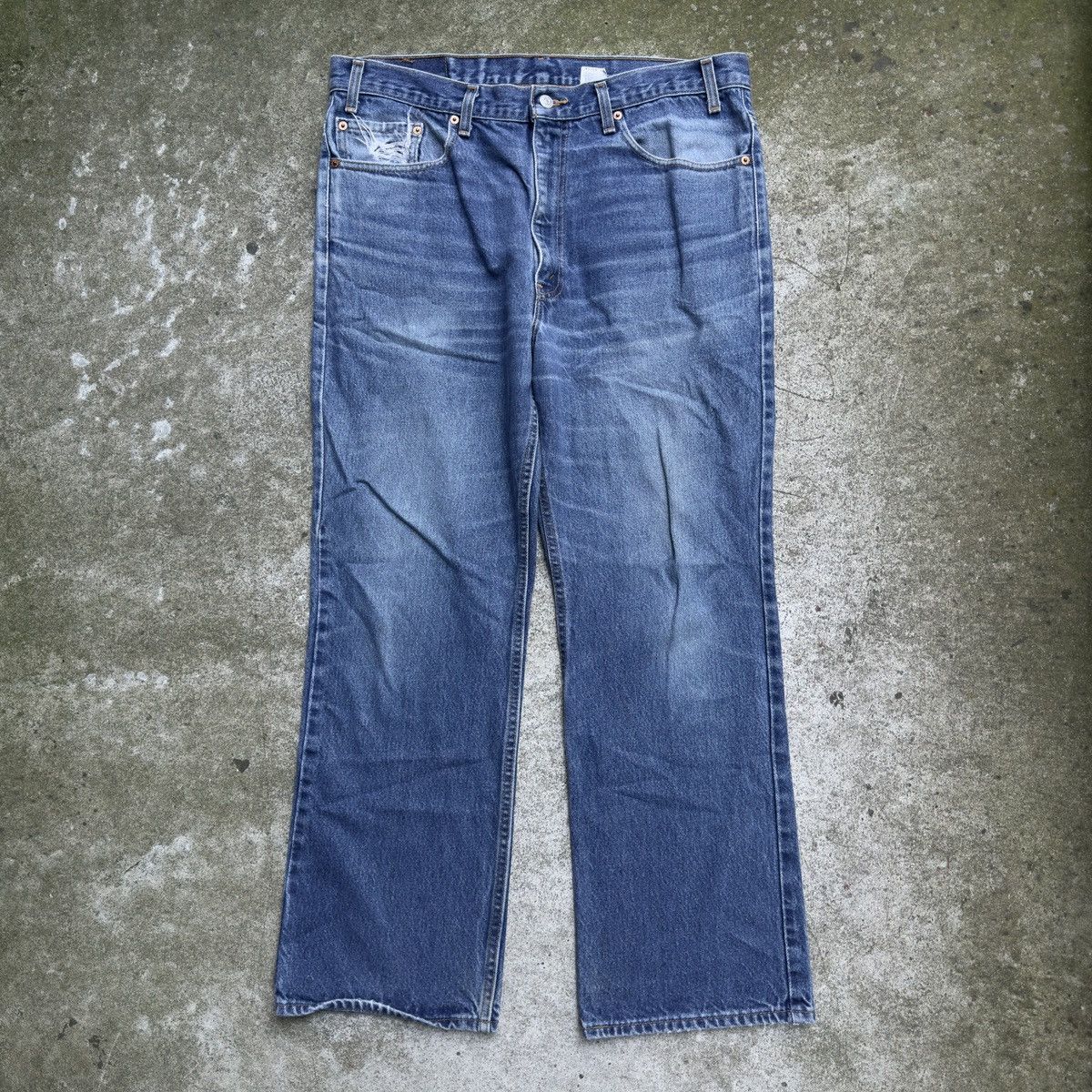 Levi's VINTAGE 90s LEVI'S 517 BOOT CUT FADED DENIM JEANS Size US 38 / EU 54 - 1 Thumbnail