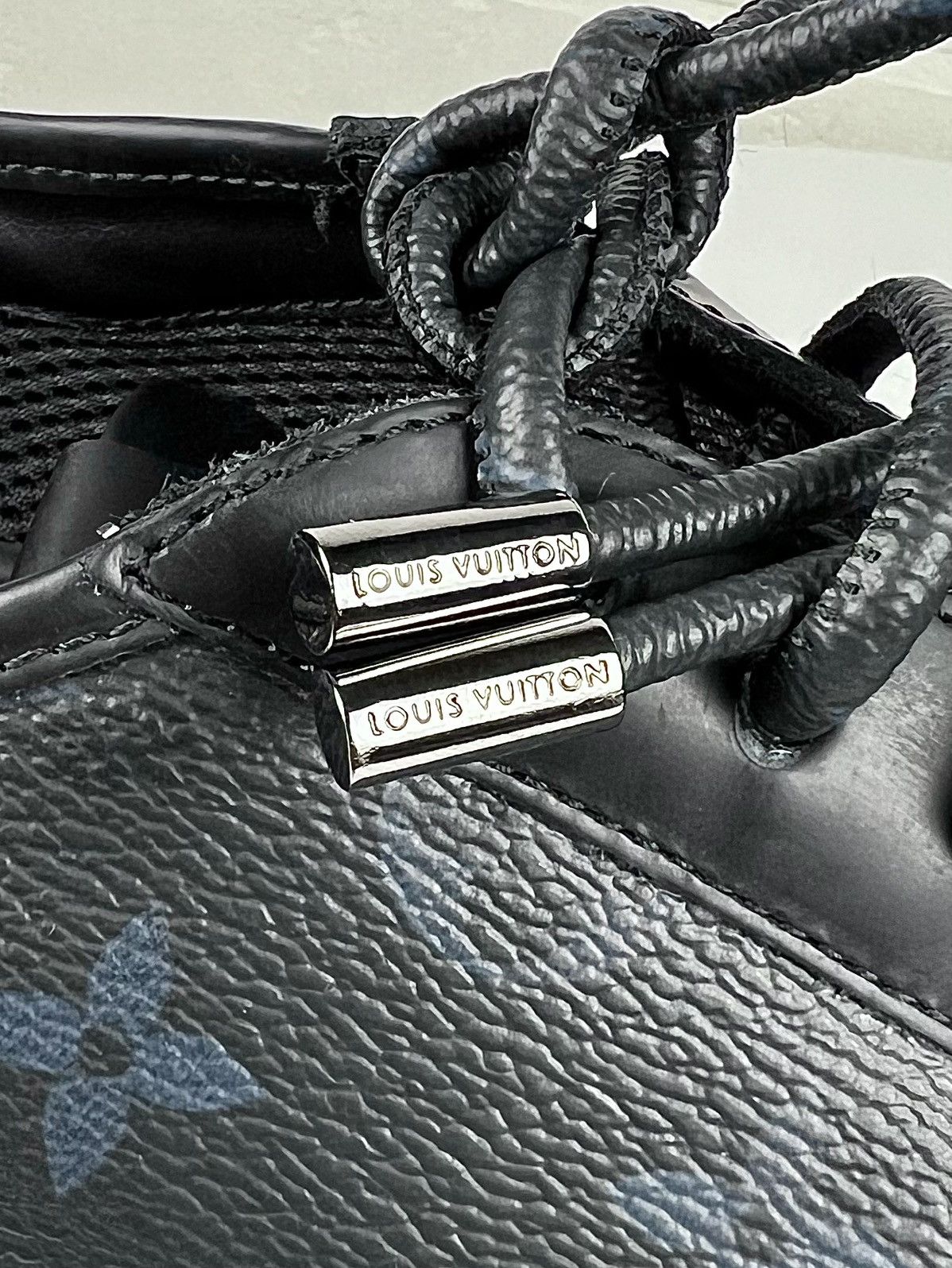 Louis Vuitton LOUIS VUITTON Sneakers Leather Trainers LV Monogram Logo Men Size US 10.5 / EU 43-44 - 22 Thumbnail