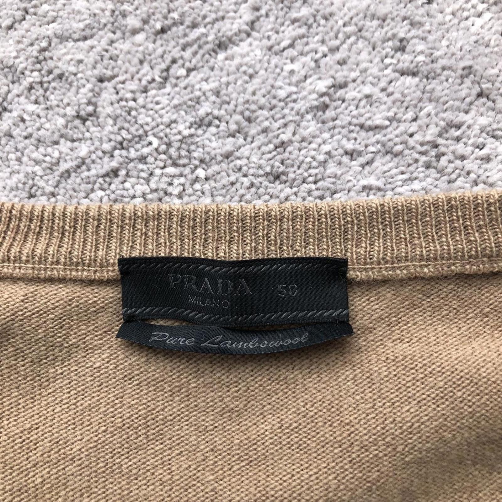 Prada Prada Pure Virgin Lambswool V Neck Sweater Jumper Sweatshirt Size US M / EU 48-50 / 2 - 4 Thumbnail