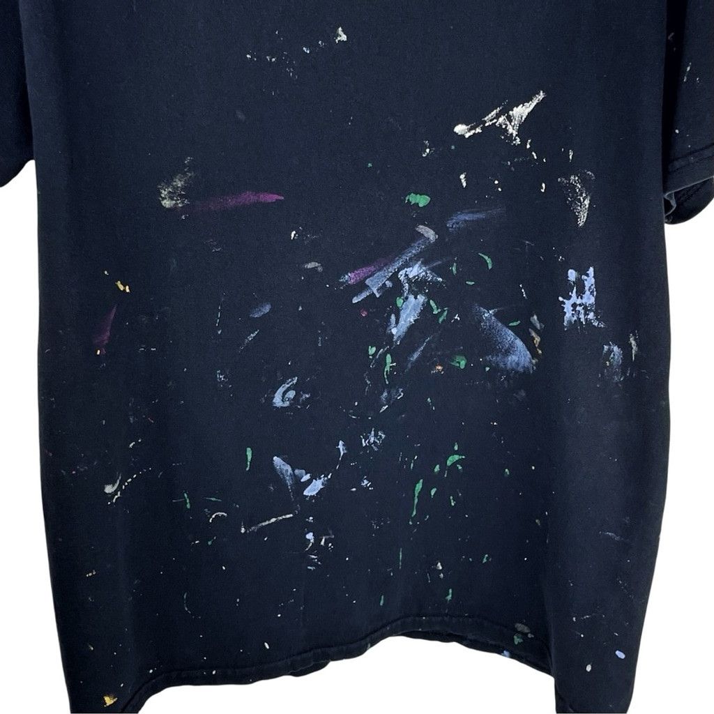 Gildan THE CAMPER CARTEL GILDAN Men’s Black Graphic T-shirt Paint L Size US L / EU 52-54 / 3 - 3 Thumbnail