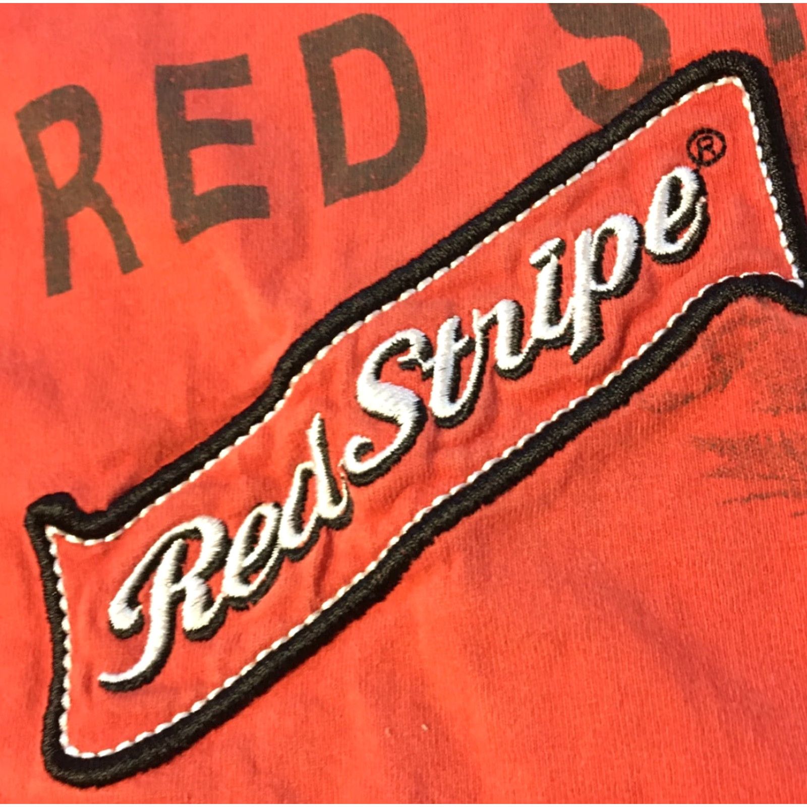 Vintage VINTAGE Jamaica Red Stripe Lager Shirt M Red Beach 90s Funny Humour Bar Pub Size US M / EU 48-50 / 2 - 3 Thumbnail