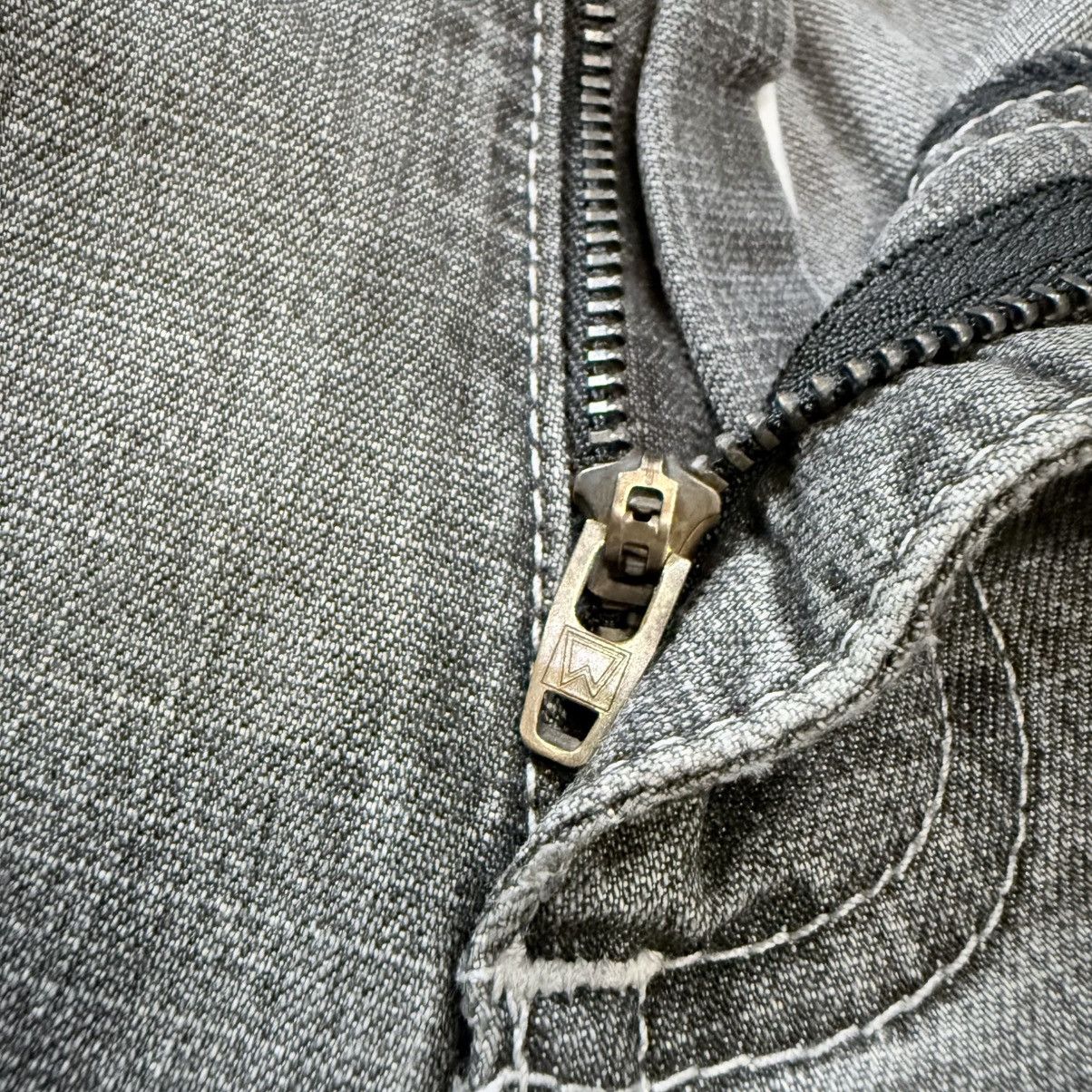 Denim & Co. Vintage Archives Faded Black Jeans Wrangler Wideleg Denim Size US 31 - 14 Thumbnail