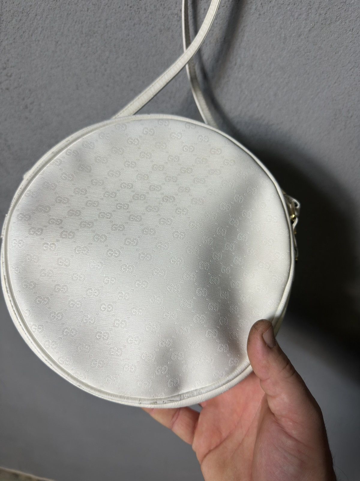 Gucci Vintage Gucci GG Micro Guccissima Canteen Circle Round Bag Size ONE SIZE - 8 Thumbnail