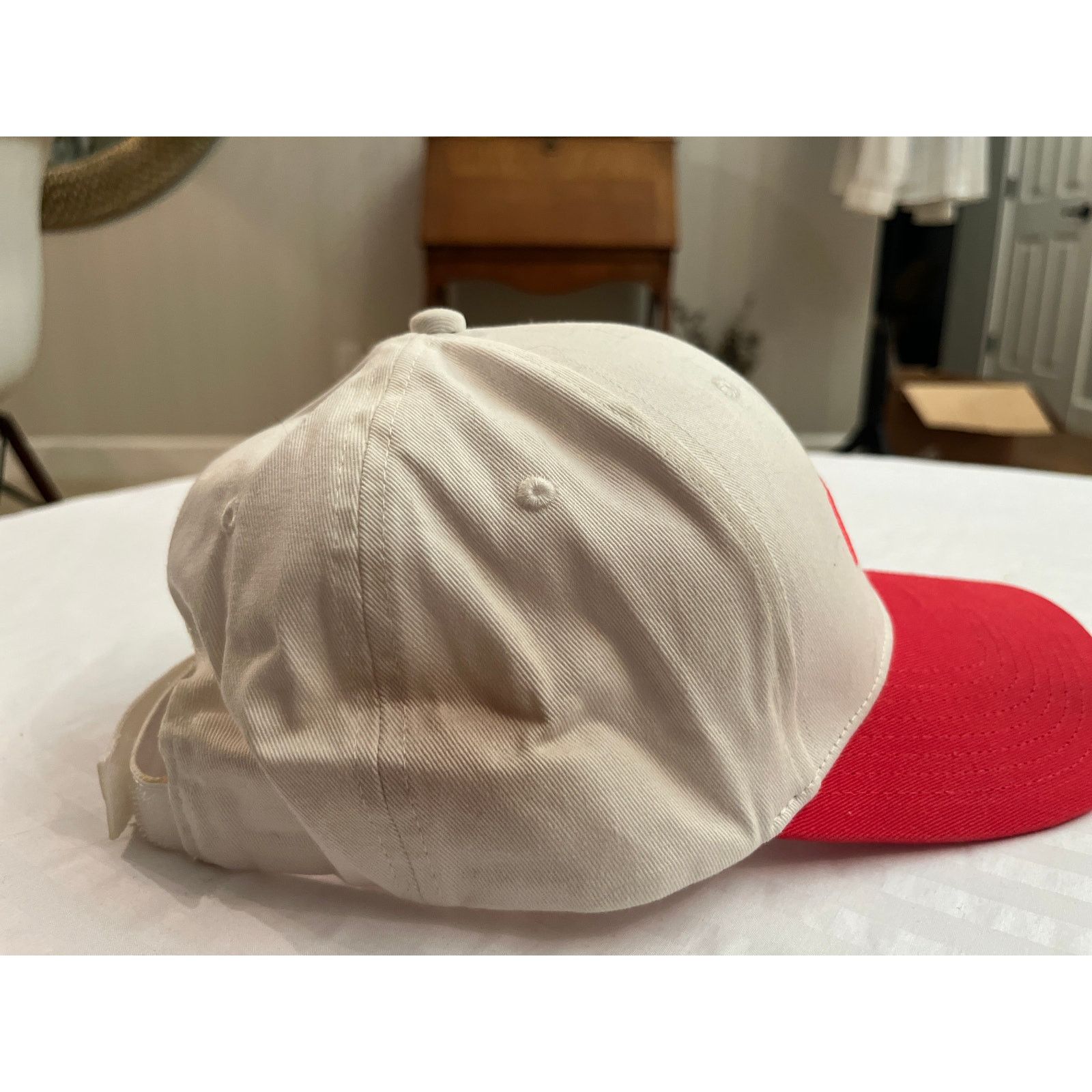 Prince Prince Pickleball White Red Adjustable Strapback Hat Size ONE SIZE - 4 Thumbnail