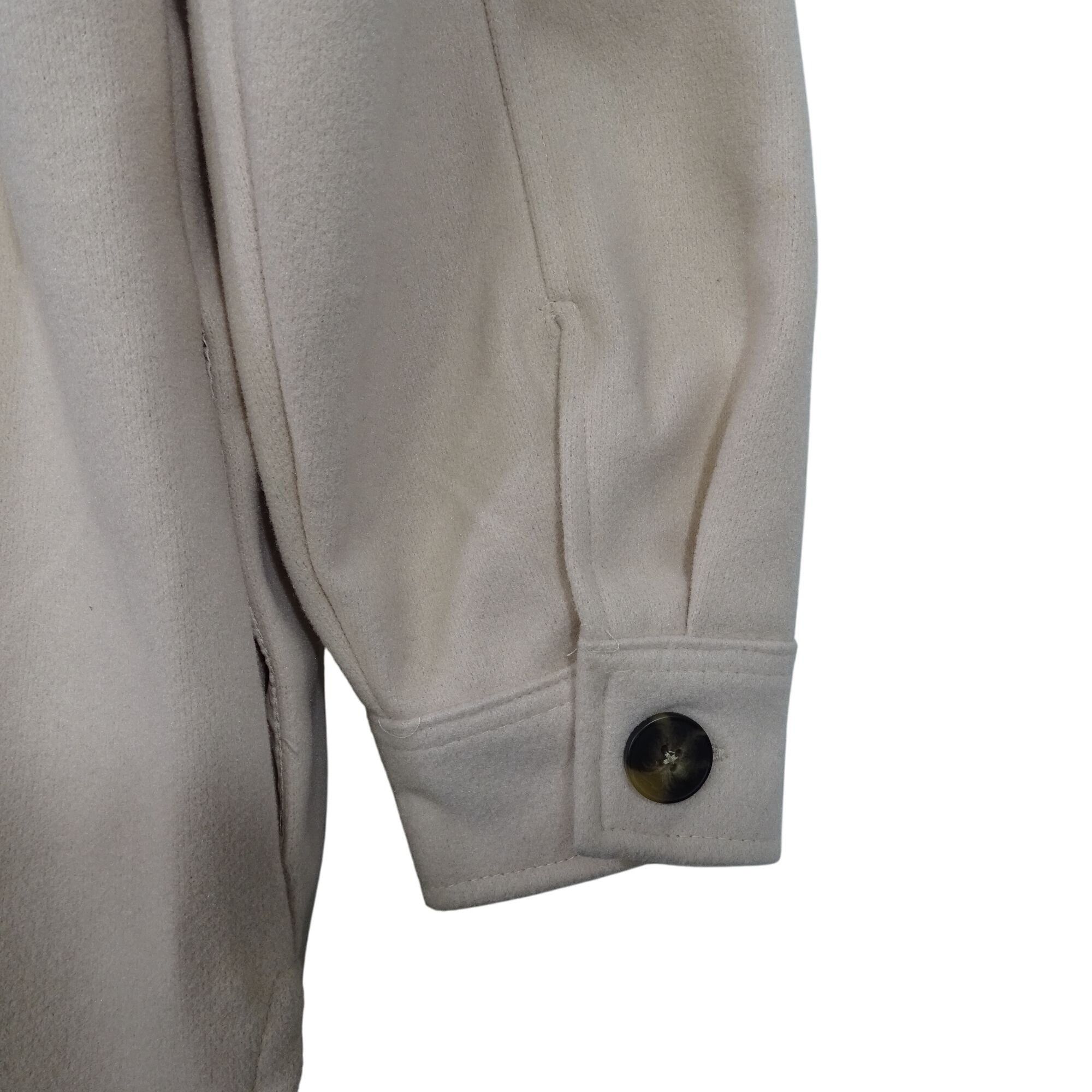 Forever 21 Forever 21 Beige Collared Button Up Jacket Size M Size M / US 6-8 / IT 42-44 - 3 Thumbnail