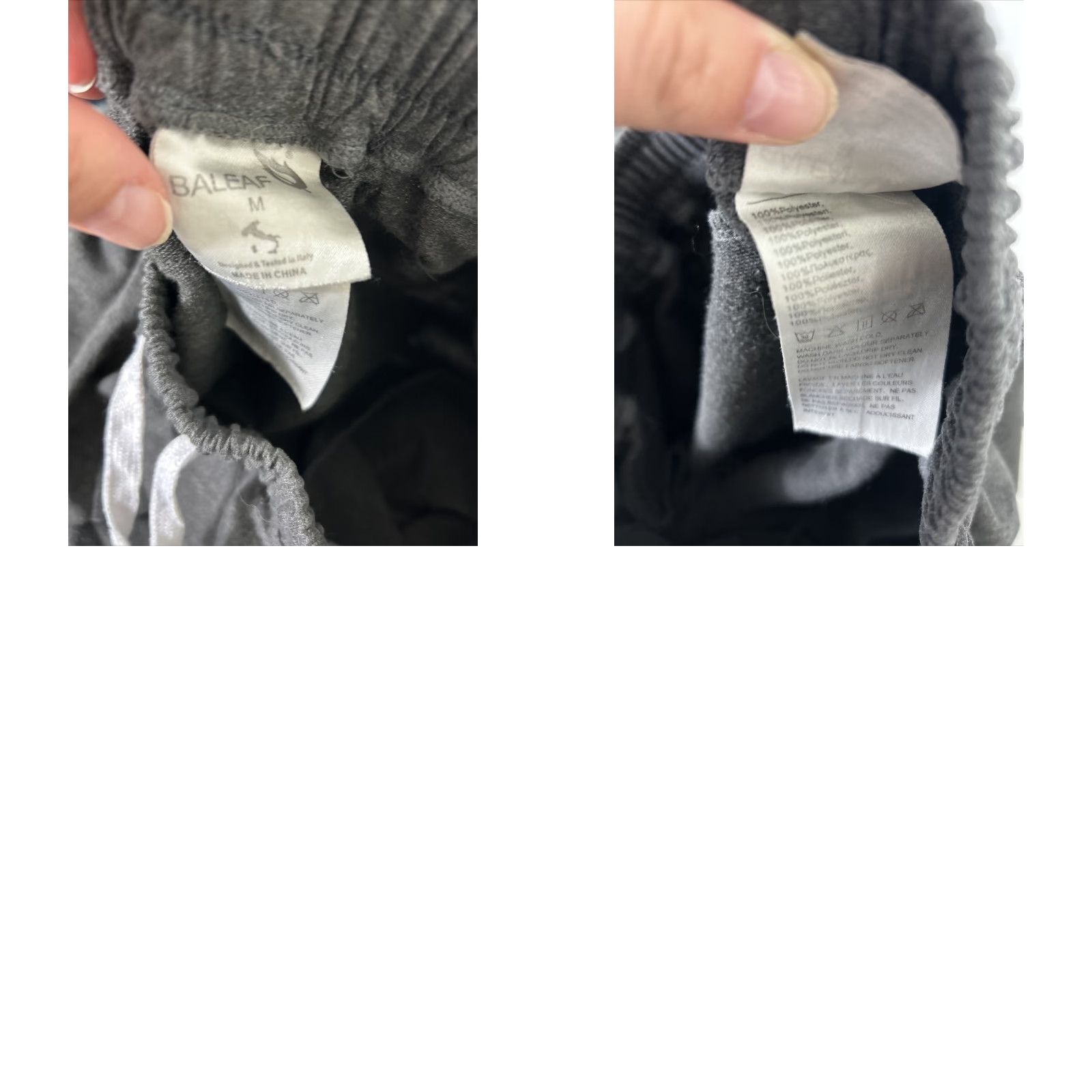 Vintage Baleaf Jogger Pants Men Gray M 30X28 Polyester Drawstring Activewear Regular 100% Size US 31 - 9 Thumbnail