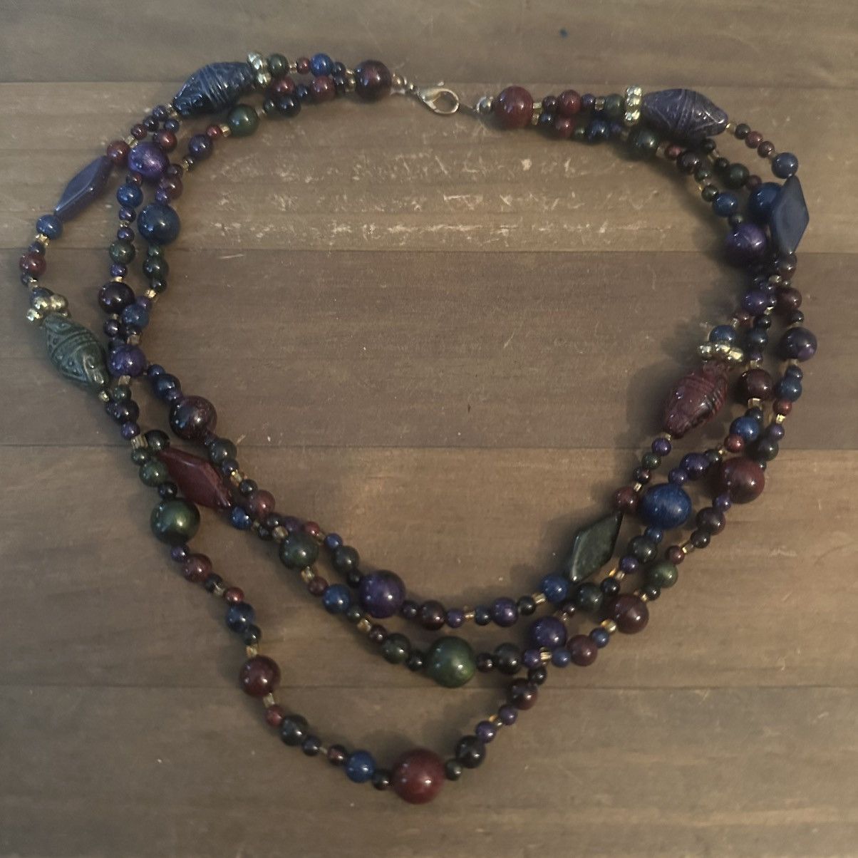 Other Triple strand multicolor bead necklace Size ONE SIZE - 2 Thumbnail
