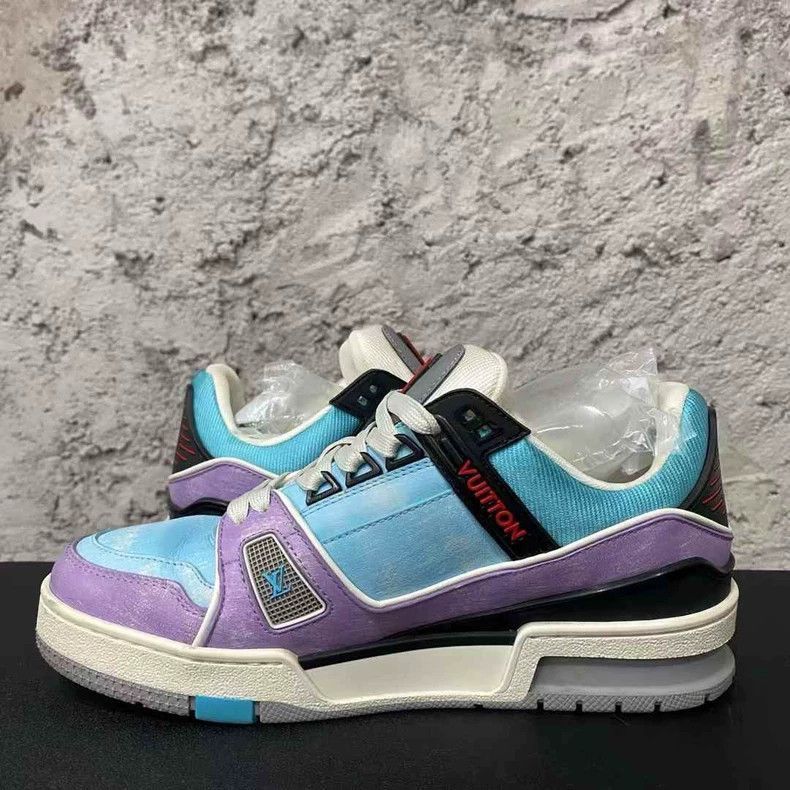 Louis Vuitton Louis Vuitton LV Trainer Sneakers in Macaron Purple-2507 Size US 8 / IT 38 - 5 Thumbnail