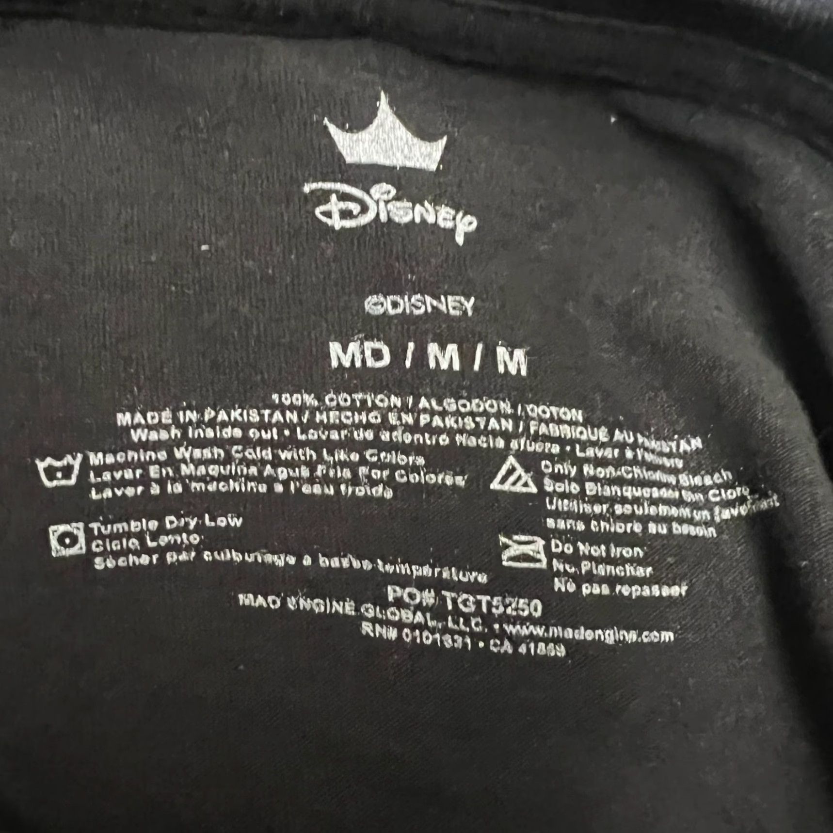 Disney Disney T-Shirt Black Adult M Short Sleeve Crew Neck Graphic Print Mermaid Logo Disney Little Mermaid Shirt Mens Size US M / EU 48-50 / 2 - 4 Thumbnail