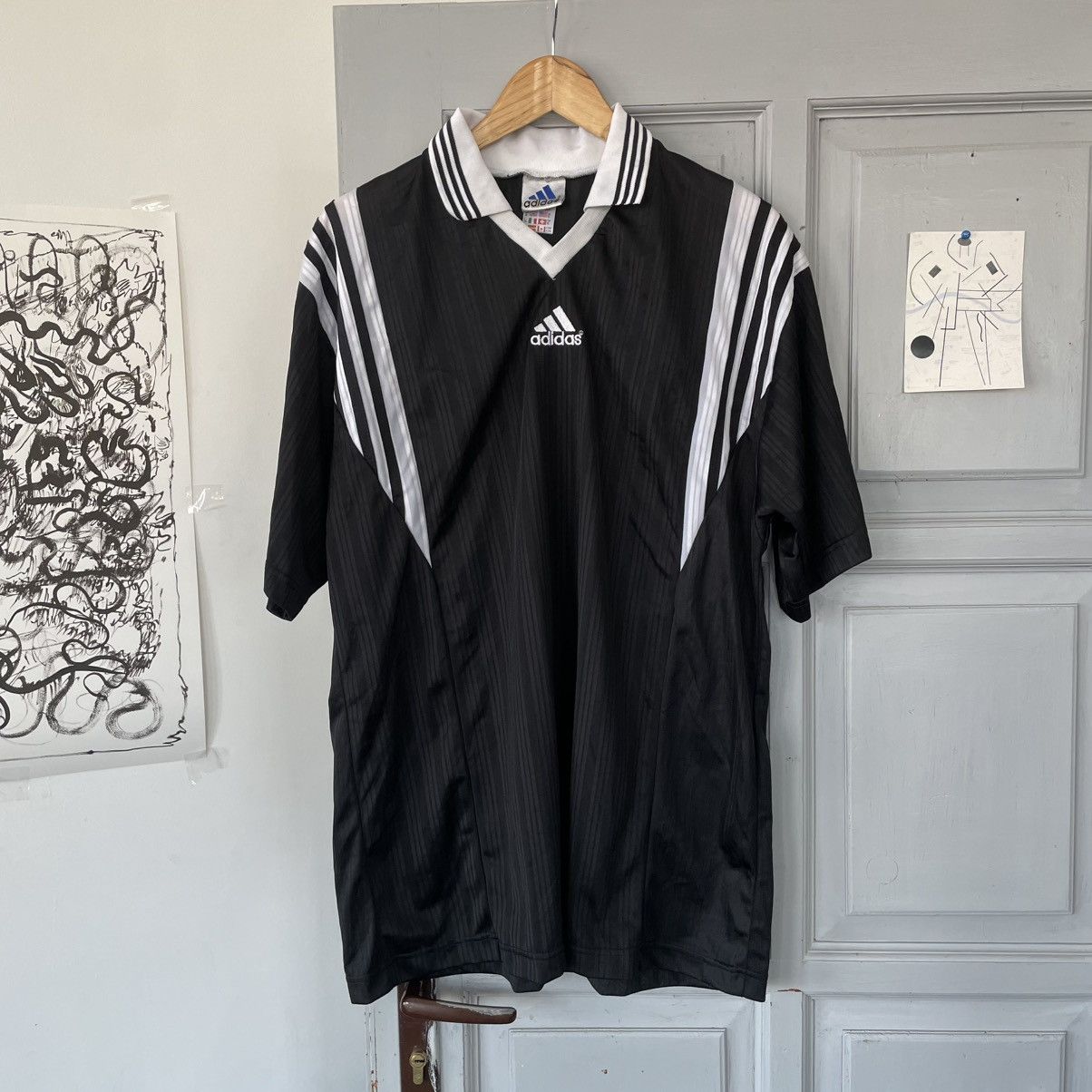 Adidas × Japanese Brand × Vintage Vintage 90’s Adidas Soccer jersey T-shirt szXL y2k Size US XL / EU 56 / 4 - 3 Thumbnail