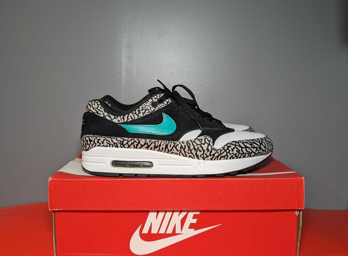 image of Size 9.5 - Nike Atmos X Air Max 1 Retro Elephant 2017 Shoes in Grey, Men's