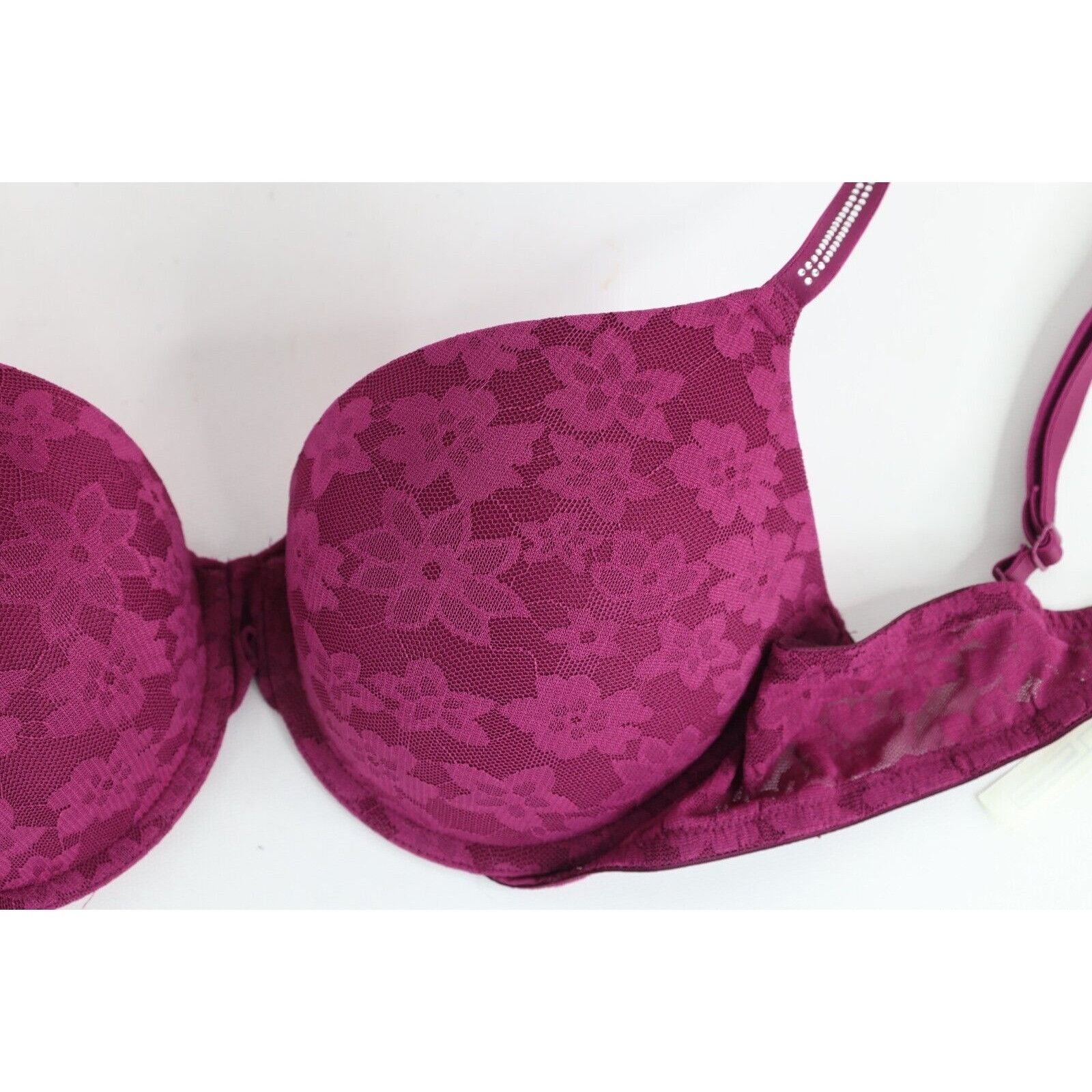 Victoria's Secret New Pink Victoria's Secret Sequined Lace Flower Bra Size ONE SIZE - 3 Thumbnail