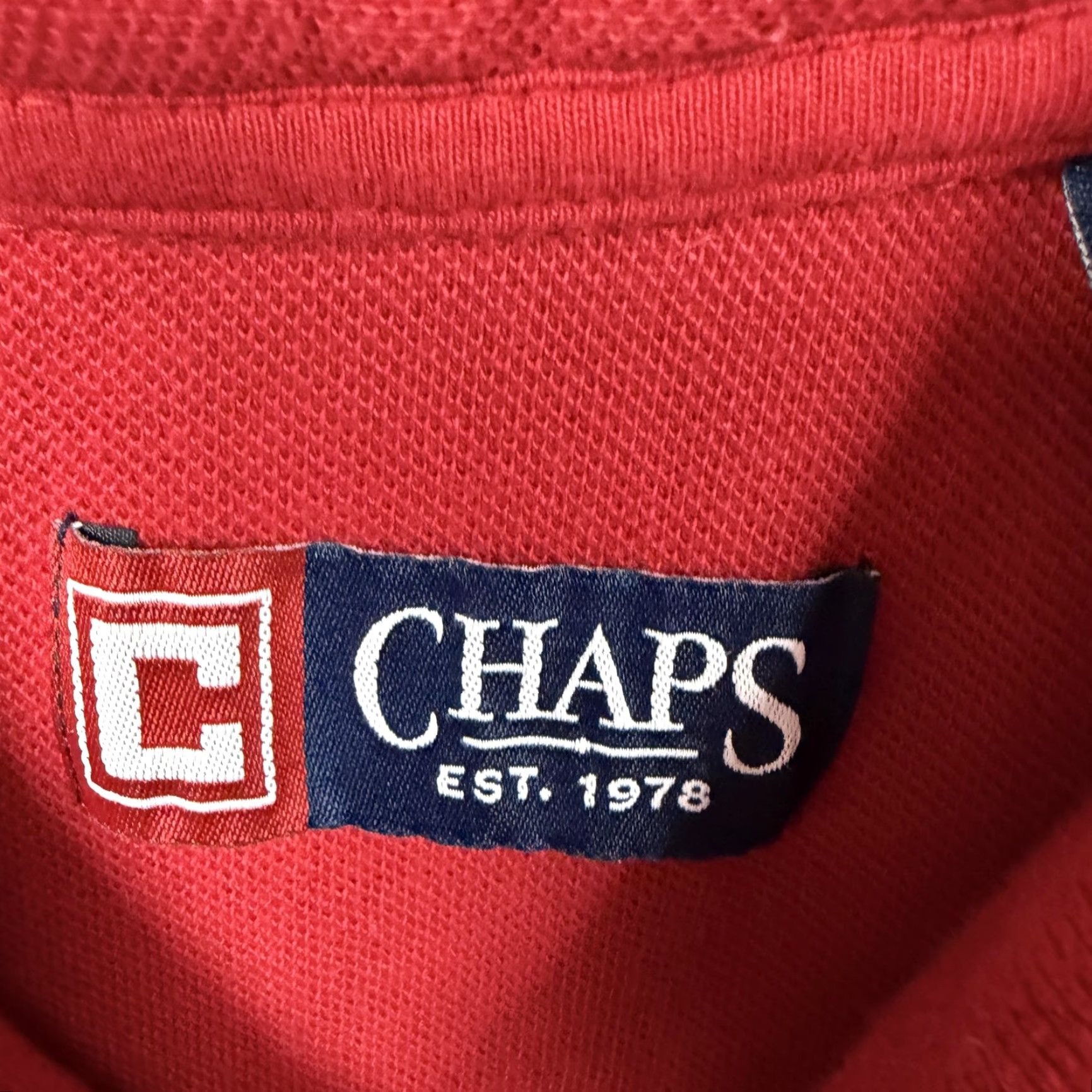 Chaps Chaps Sailing Crew Polo Shirt Mens L Red Colorblock Nautical Preppy Short Sleeve Shirt Size US L / EU 52-54 / 3 - 4 Thumbnail