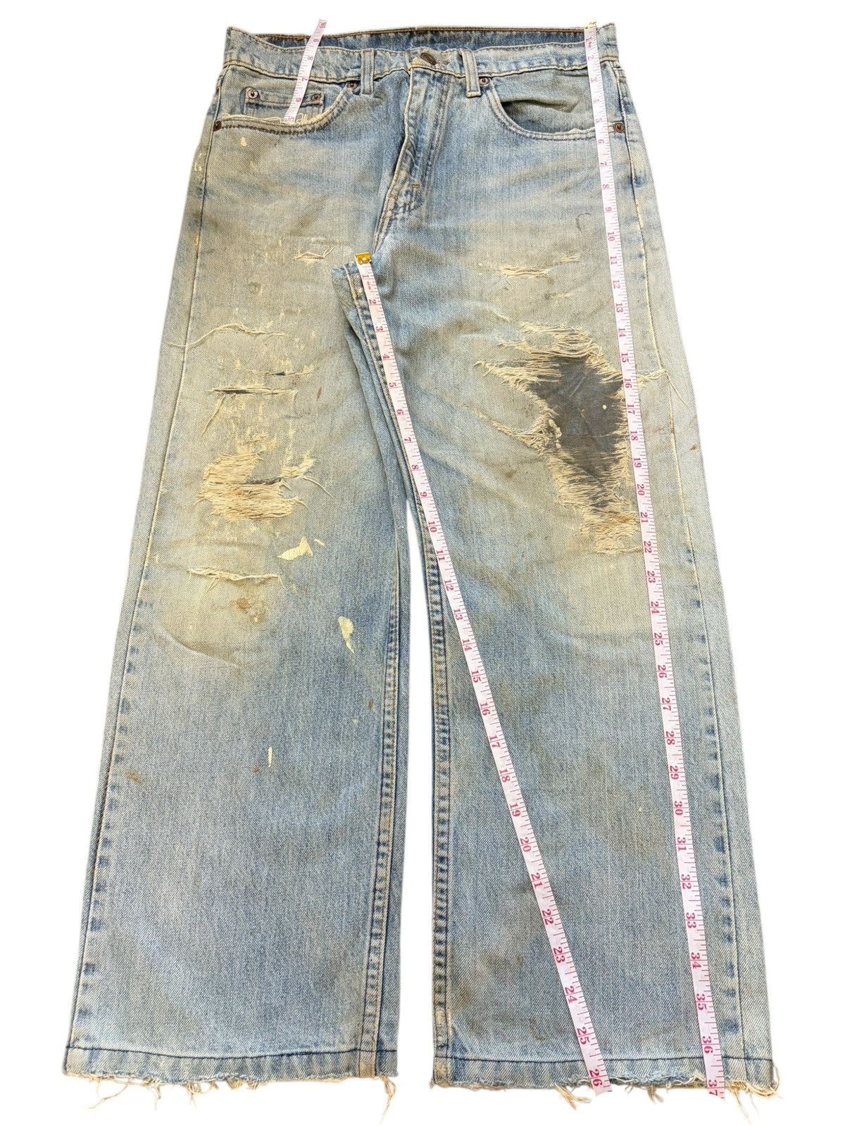 Levi's Vintage 90s Levis Dirtied Wash Distressed Loose Jeans Size US 31 - 7 Thumbnail