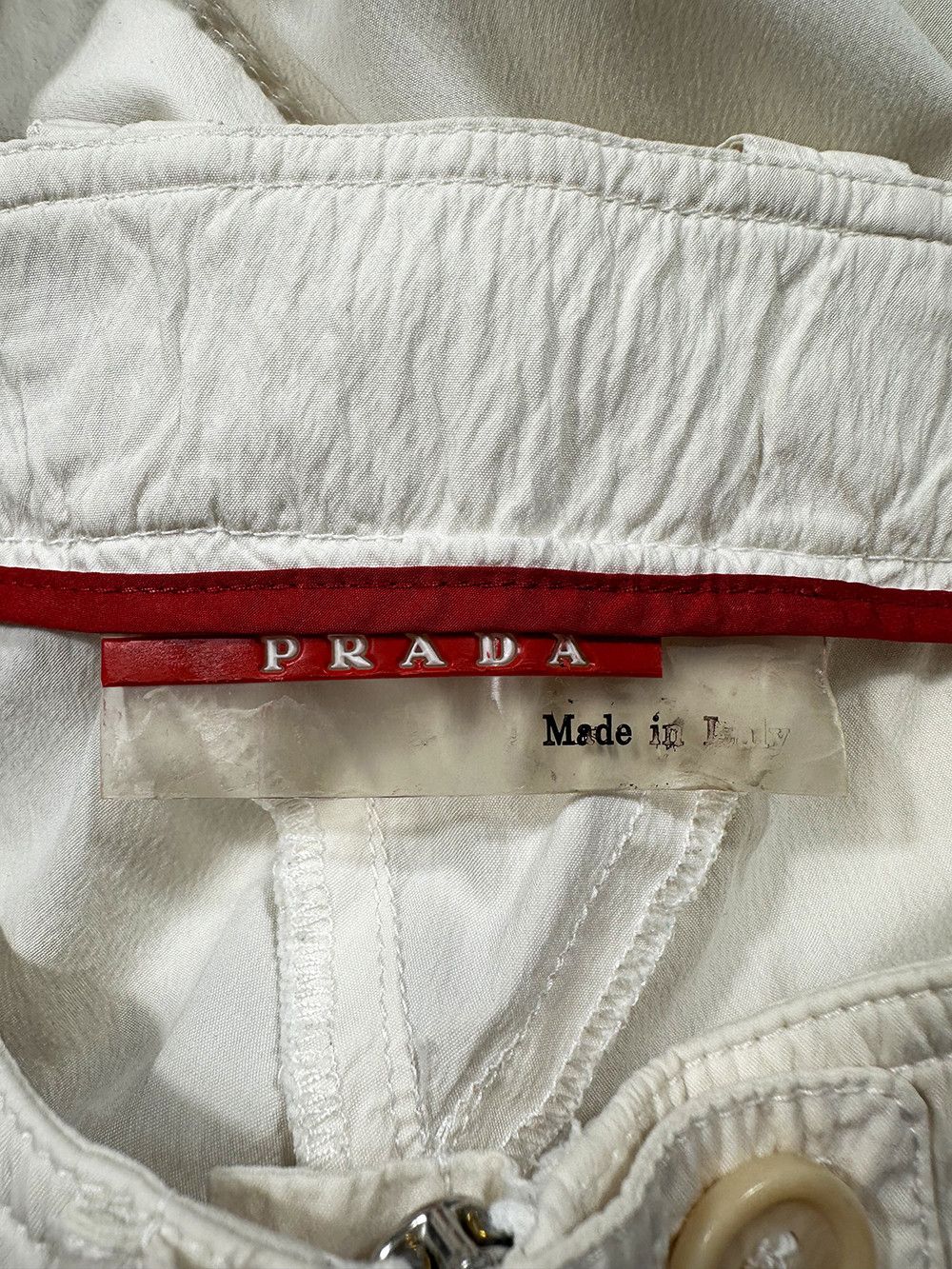 Prada Prada White Aviator Zipper Cargo Capri Pant Size 26" / US 2 / IT 38 - 6 Thumbnail