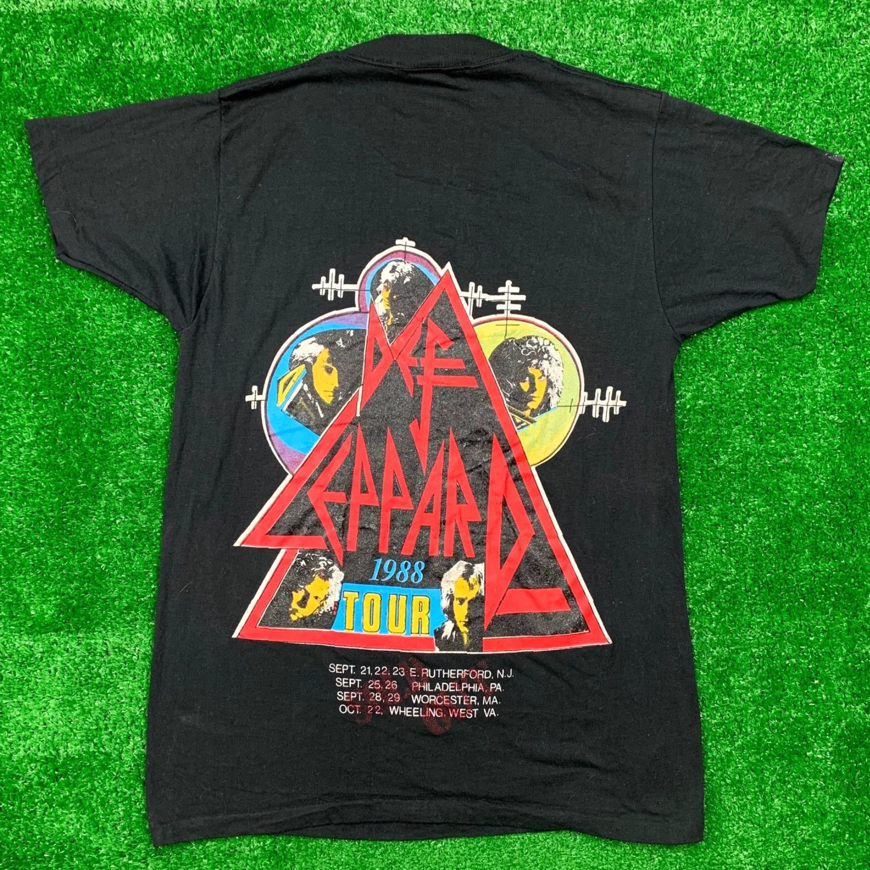 Vintage VINTAGE Def Leppard Hysteria T-Shirt Tour 1987 1988 Men Medium Black Rock Music 80s Concert Size US M / EU 48-50 / 2 - 2 Thumbnail