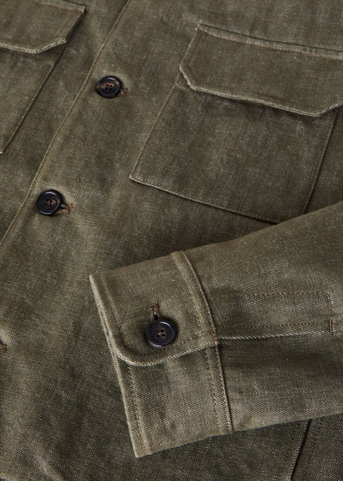 Loro Piana o1srvl11e0325 FAO0015 Overshirt Shirt in Moss Green Size US XL / EU 56 / 4 - 3 Thumbnail