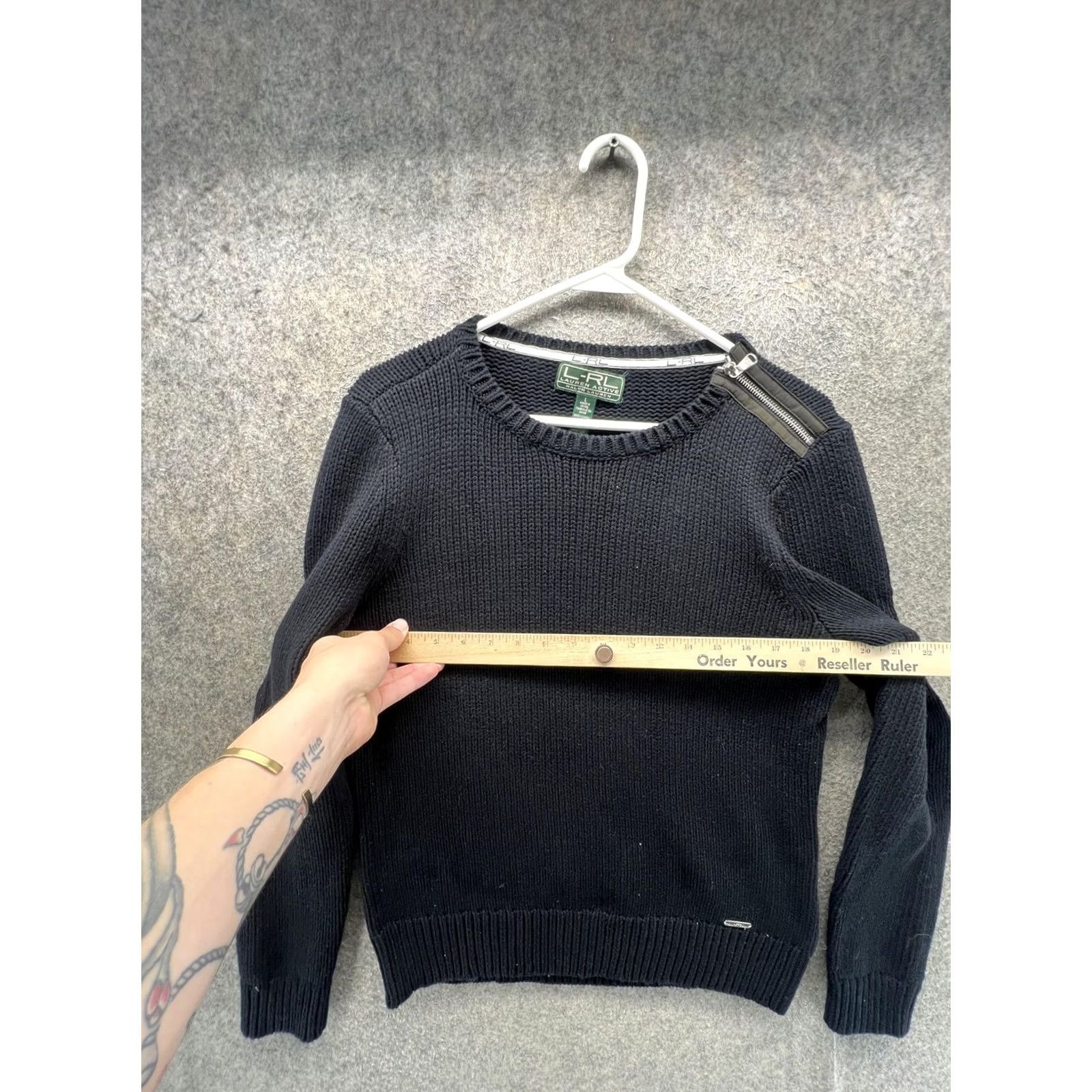 Ralph Lauren Lauren Ralph Lauren Sweater Womens Large Black Chunky Knit Crewneck Pullover Casual Fall Womens Size L / US 10 / IT 46 - 5 Thumbnail