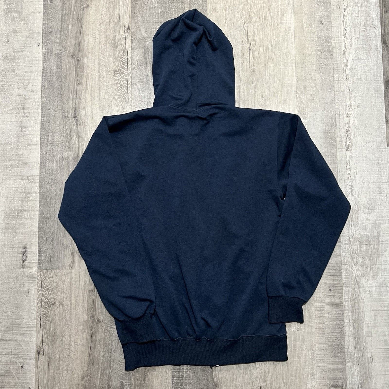 Other VTG 70s Thermal Lined Full Zip Navy Blue Waffle Knit Hoodie Size US L / EU 52-54 / 3 - 2 Thumbnail