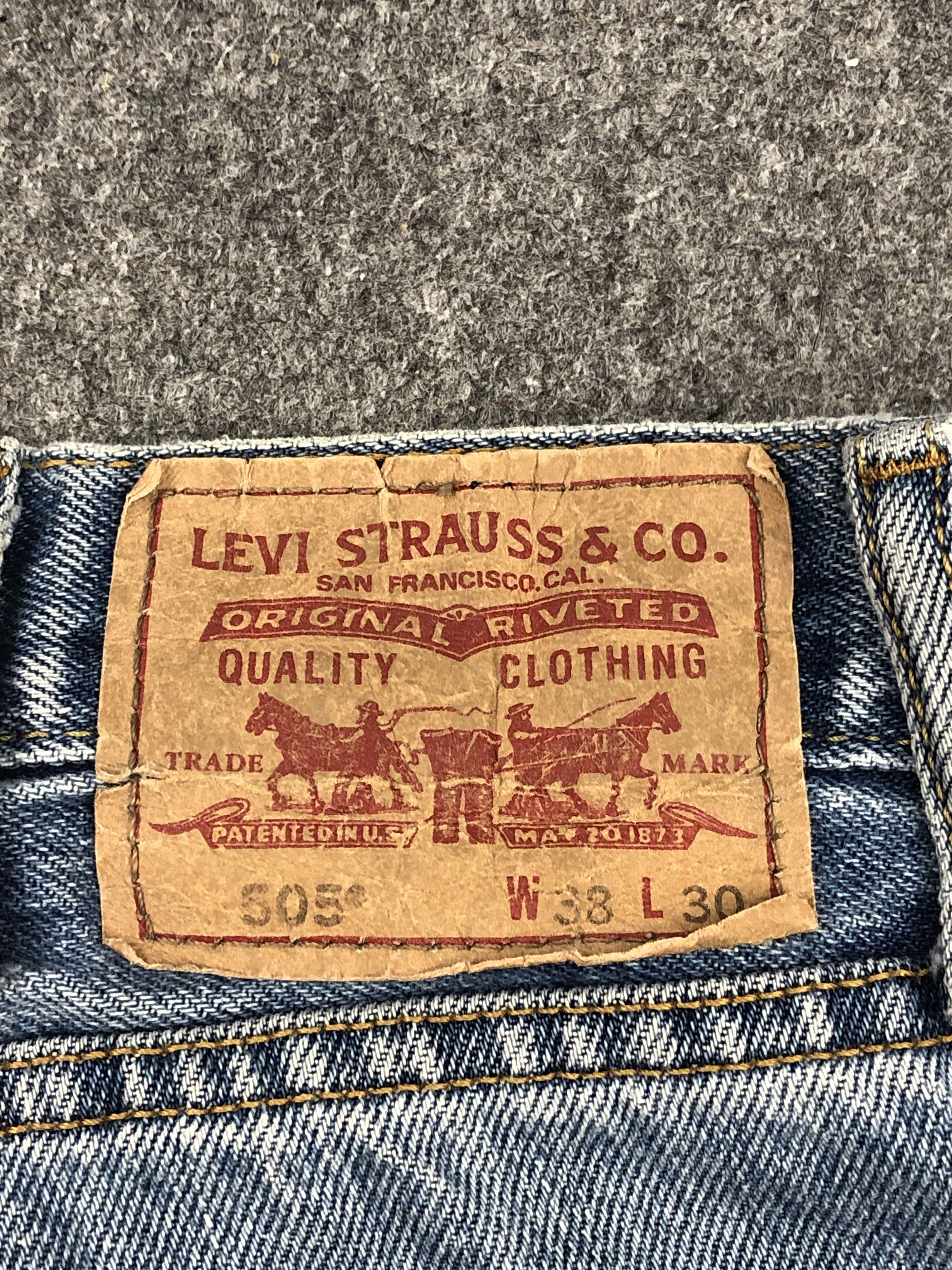 Levi's Faded Blue Vintage Levis 505 Jeans DP1539 Size US 40 / EU 56 - 5 Thumbnail