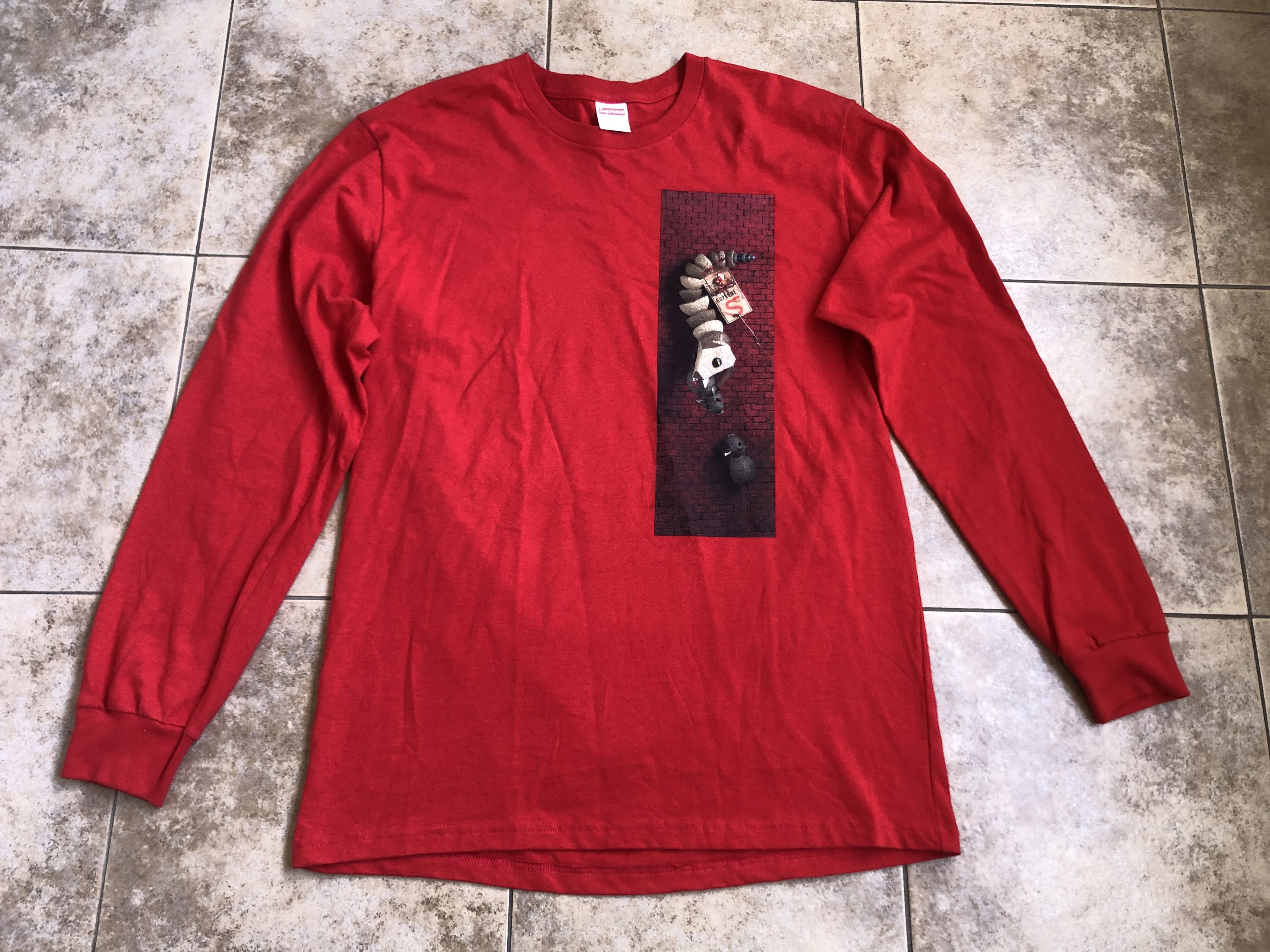 Supreme Supreme Mike Hill Snake Trap Long Sleeve Tee Red Size L Size US L / EU 52-54 / 3 - 2 Thumbnail
