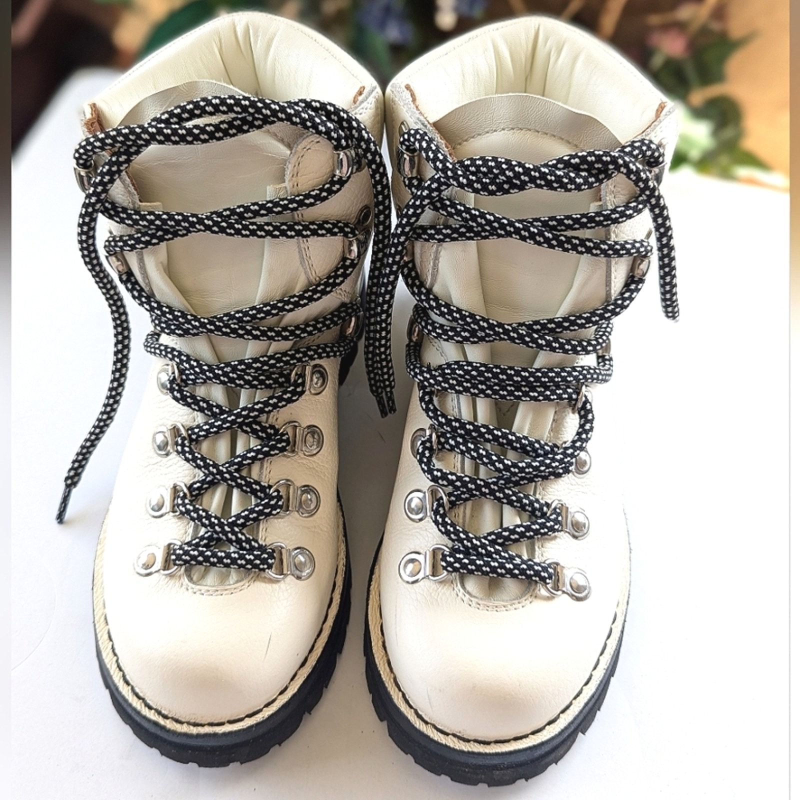 Proenza Schouler Proenza Schouler White Leather Vibram Sole Ankle Hiking Boot Size US 7 / IT 37 - 4 Thumbnail
