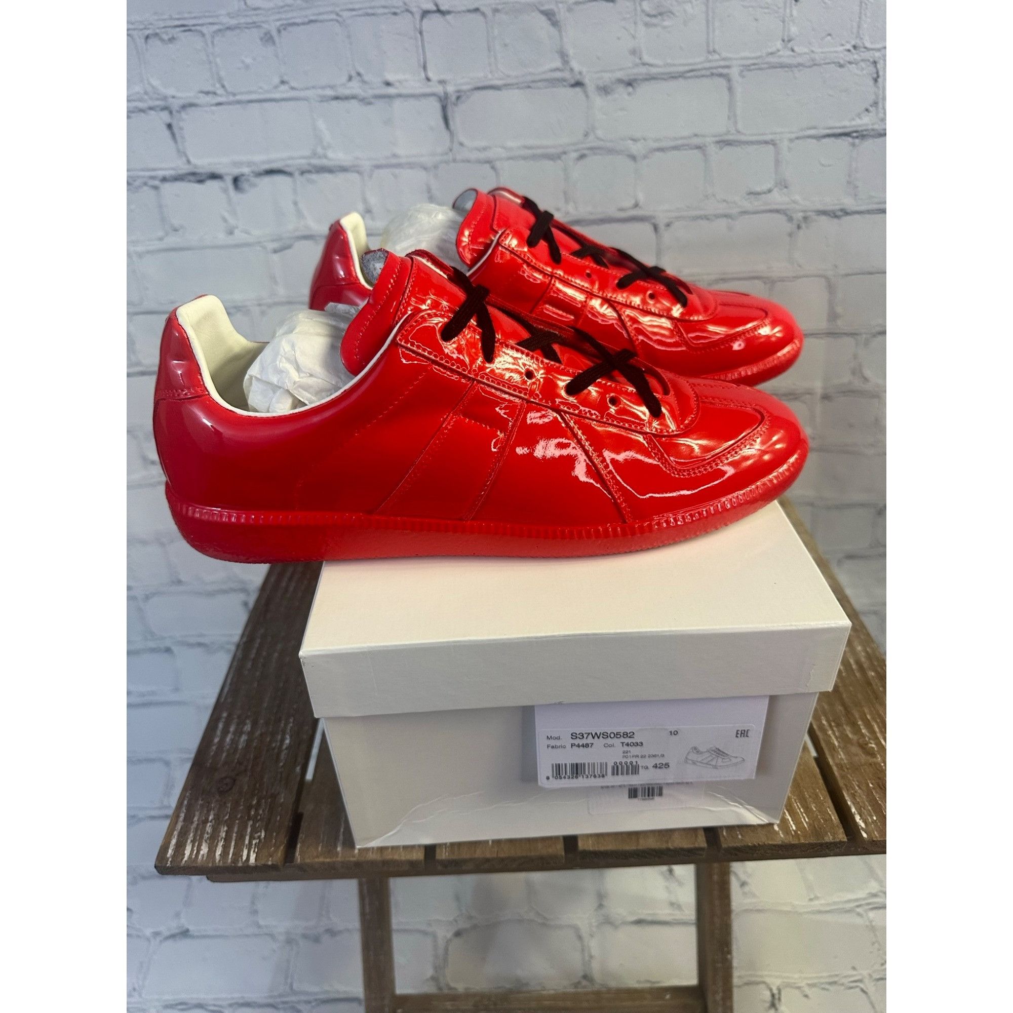 Maison Margiela Maison Margiela Red Replica Sneaker | Grailed