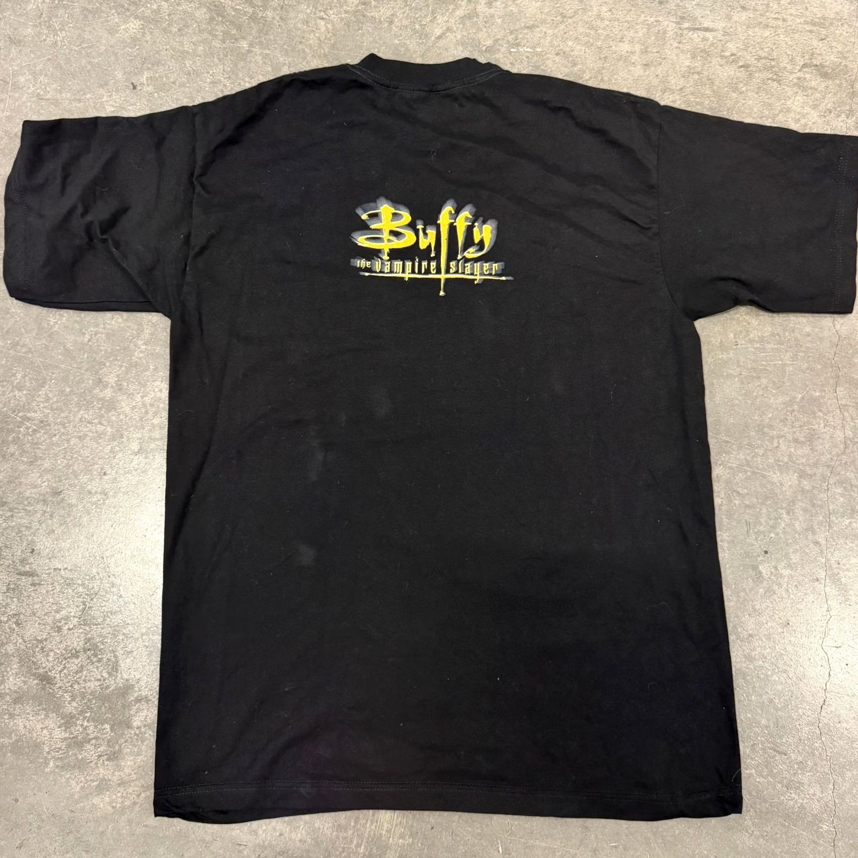 Vintage VINTAGE Buffy Angel Vampire Slayer 90s Movie Promo Black Graphic Tee XL Mens Size US XL / EU 56 / 4 - 2 Thumbnail