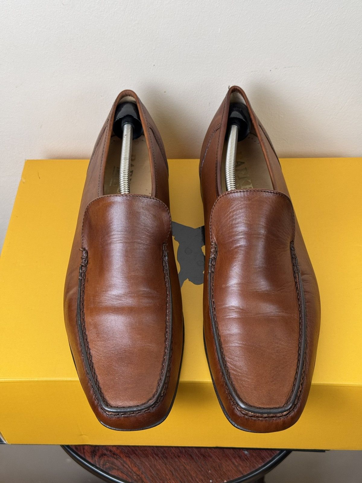 Barker BARKER England Brown Leather Loafers UK 10 G Fits EU 45 30cm Size US 11 / EU 44 - 3 Thumbnail