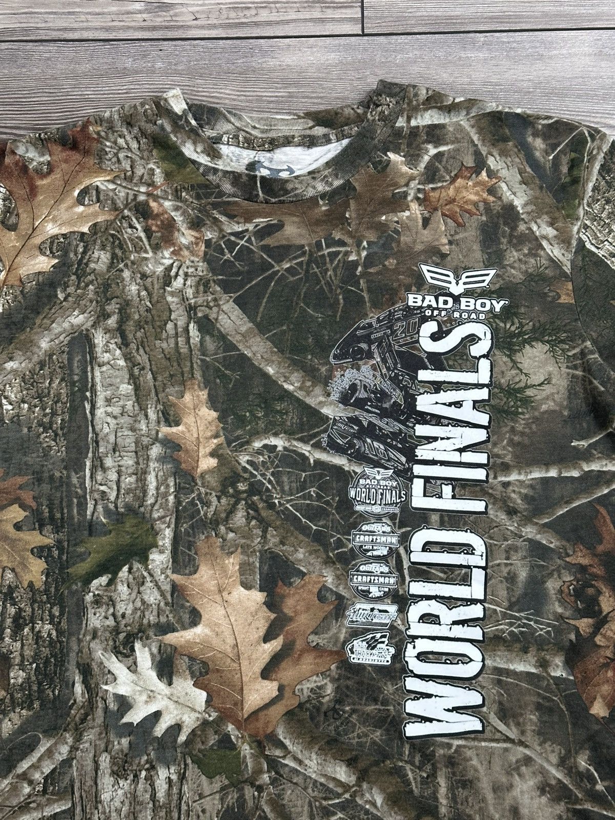 Realtree × Vintage Real Tree Camo Bad Boy Off Road World Finals T Shirt Size US XL / EU 56 / 4 - 3 Thumbnail