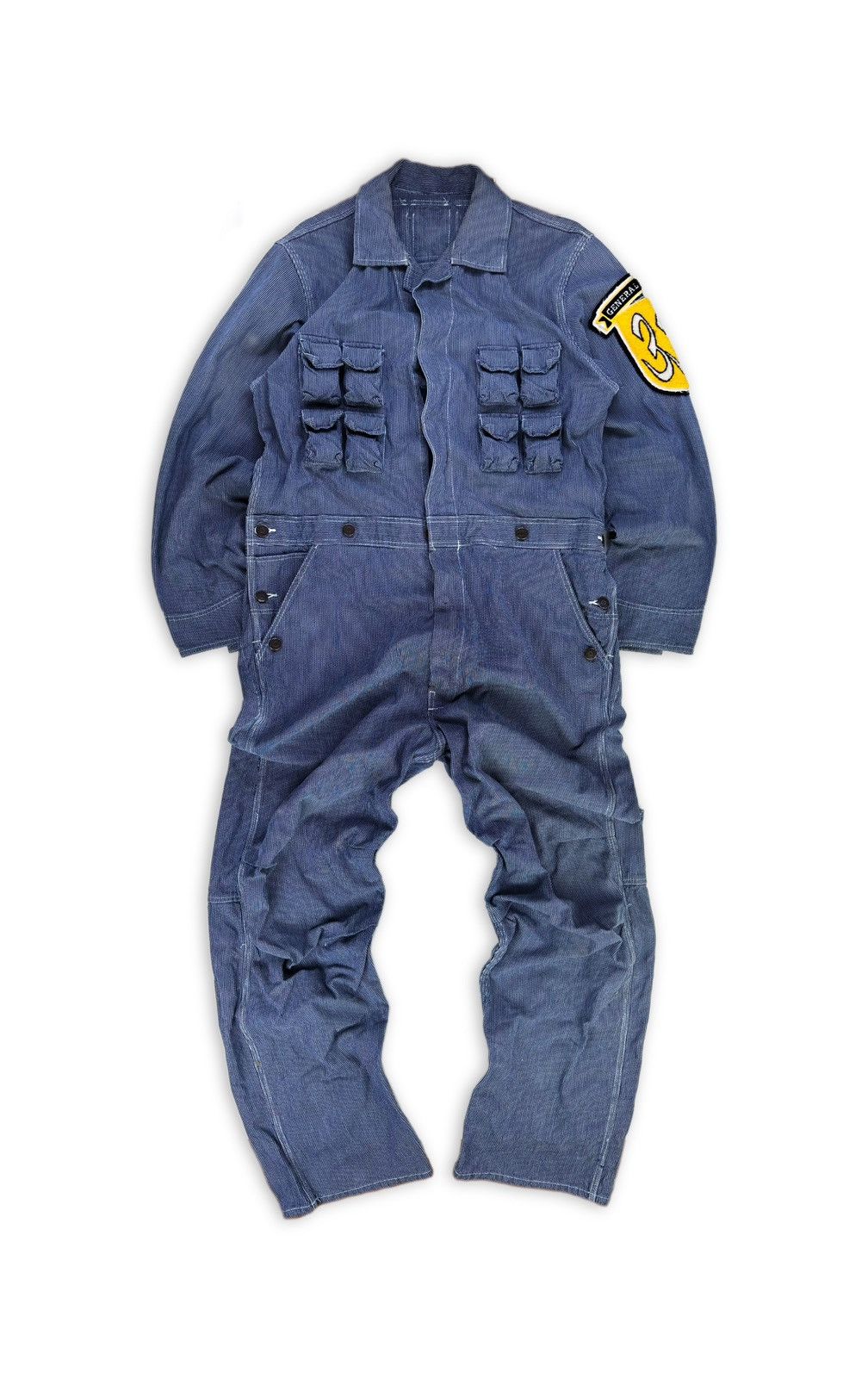 General Research AW98 General Research Parasite 39 Pocket Pinstripe Coveralls Size US 34 / EU 50 - 4 Thumbnail