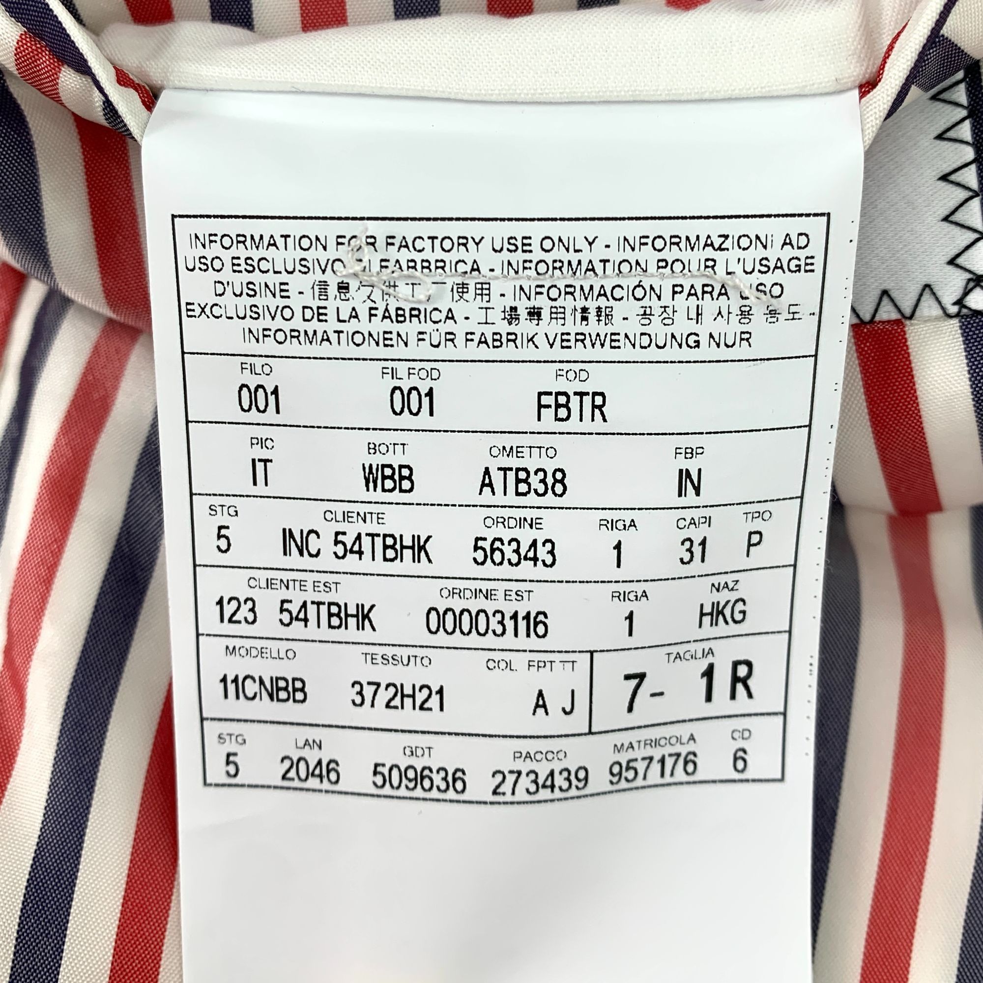 Thom Browne Thom Browne Mens Striped Blazer Size 1 Classic Fit Blue & Wh Size US S / EU 44-46 / 1 - 5 Thumbnail