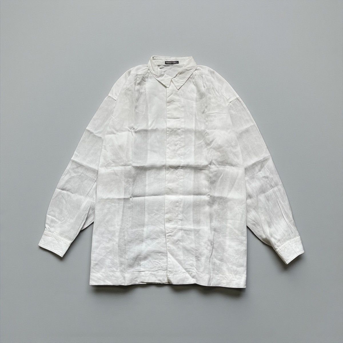 Issey Miyake 80’s Issey Miyake Men Button Up Shirt Size US XL / EU 56 / 4 - 2 Thumbnail