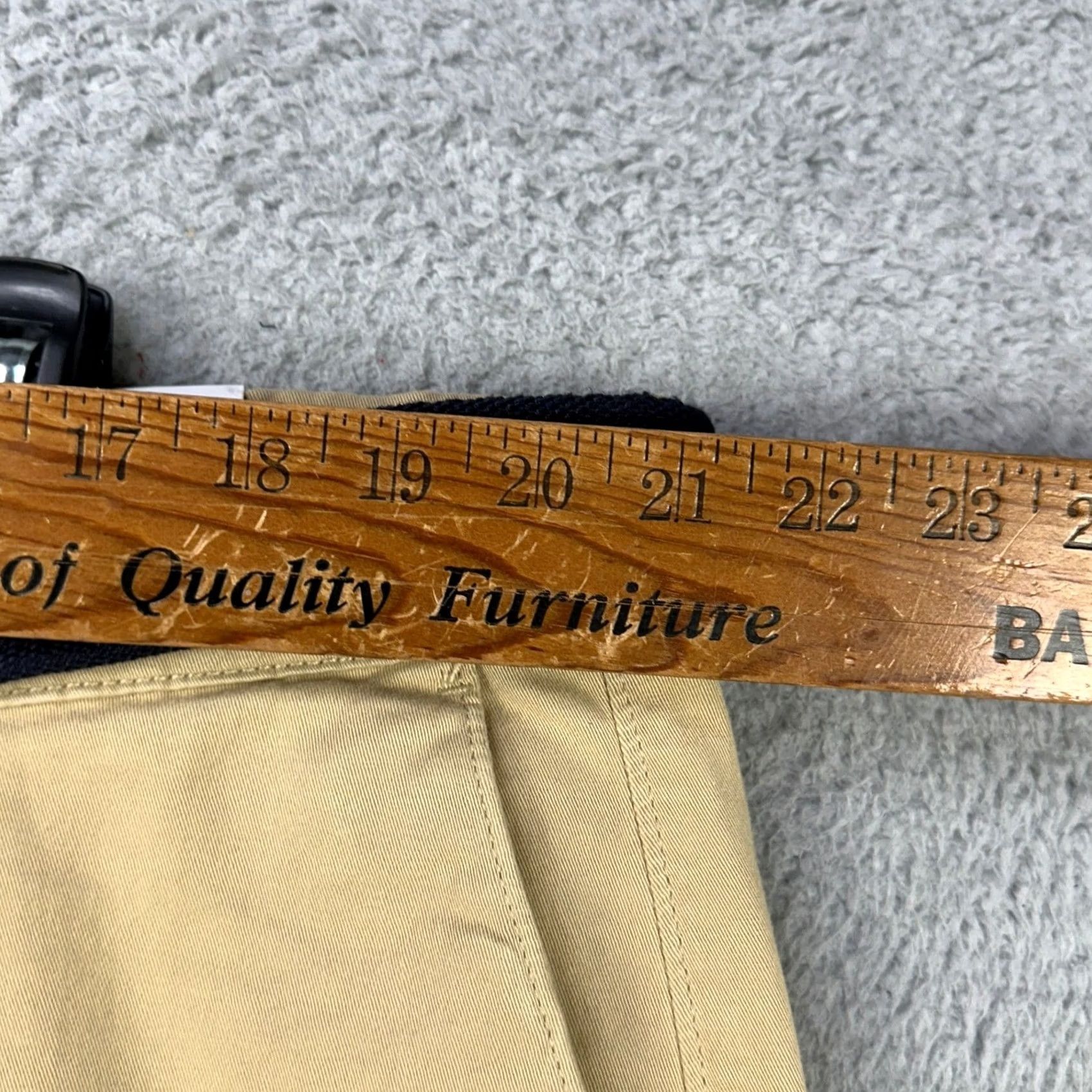 Vintage St. John's Bay Mens Khakis Shorts 40 Tan Belted Flat Front Stretch Pockets NEW Size US 40 / EU 56 - 5 Thumbnail