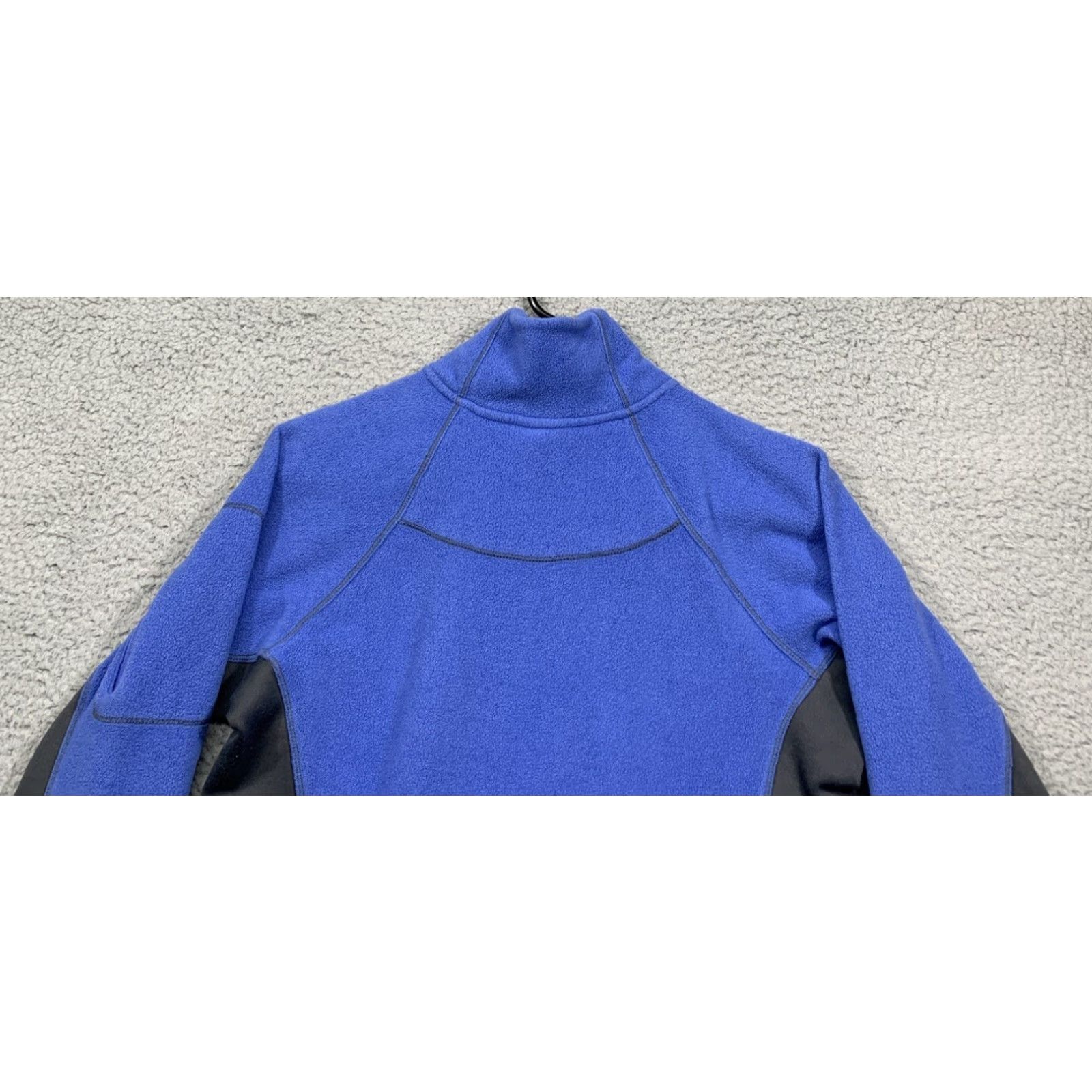 Vintage Columbia Fleece 1/2 Zip Pullover Sweatshirt Lightweight Women’s M Blue & Black Size M / US 6-8 / IT 42-44 - 5 Thumbnail