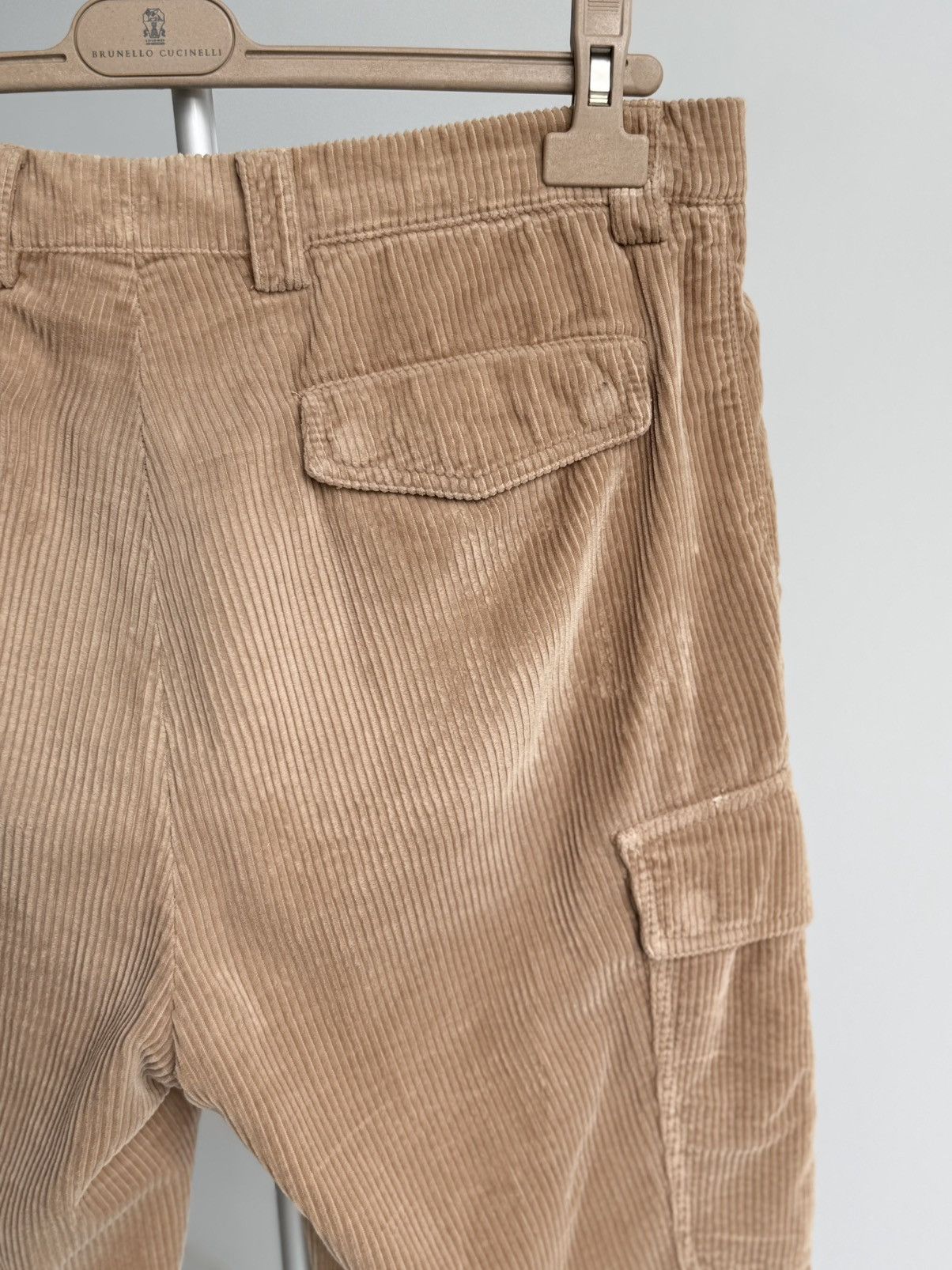 Brunello Cucinelli Brunello Cucinelli Corduroy Leisure Fit Cargo Pants Size US 32 / EU 48 - 10 Thumbnail