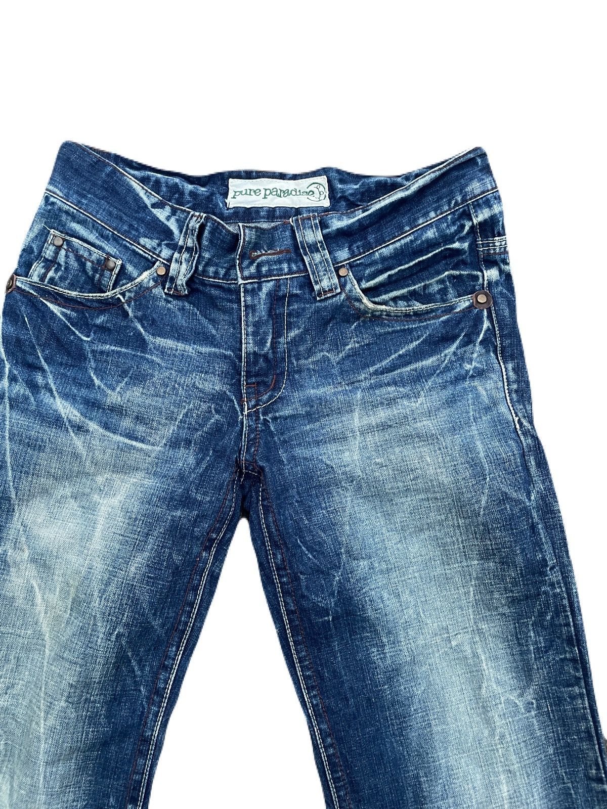 If Six Was Nine 2000s Japanese archive bootcut distressed vkei jeans Y2K Size US 29 - 7 Thumbnail