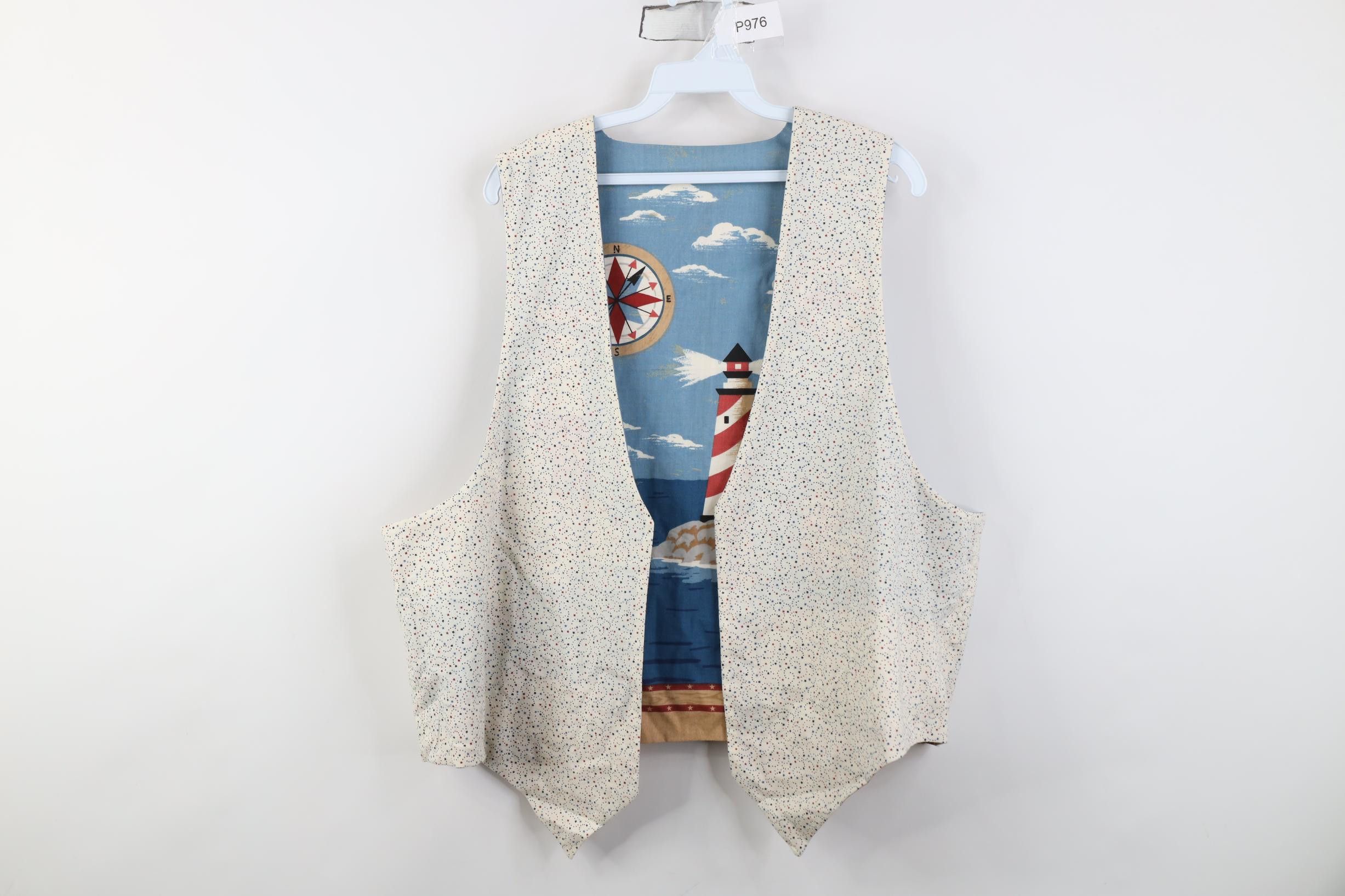 Vintage Vintage 90s Streetwear Reversible Beach Vest Jacket Size XL / US 12-14 / IT 48-50 - 11 Thumbnail