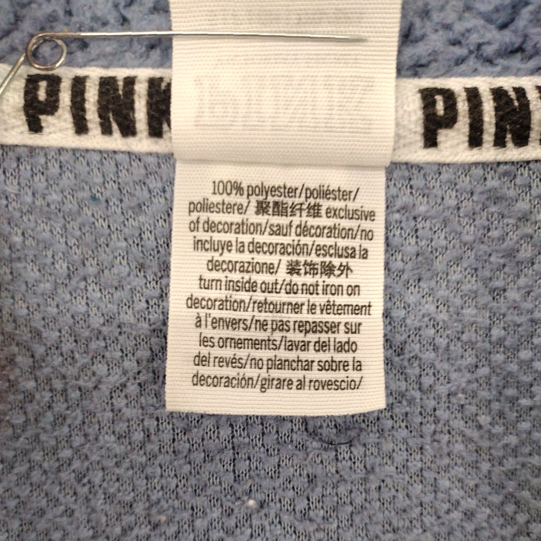 Victoria's Secret Victoria's Secret PINK Jacket Womens Small Blue Polar Fleece Half Zip Size S / US 4 / IT 40 - 5 Thumbnail