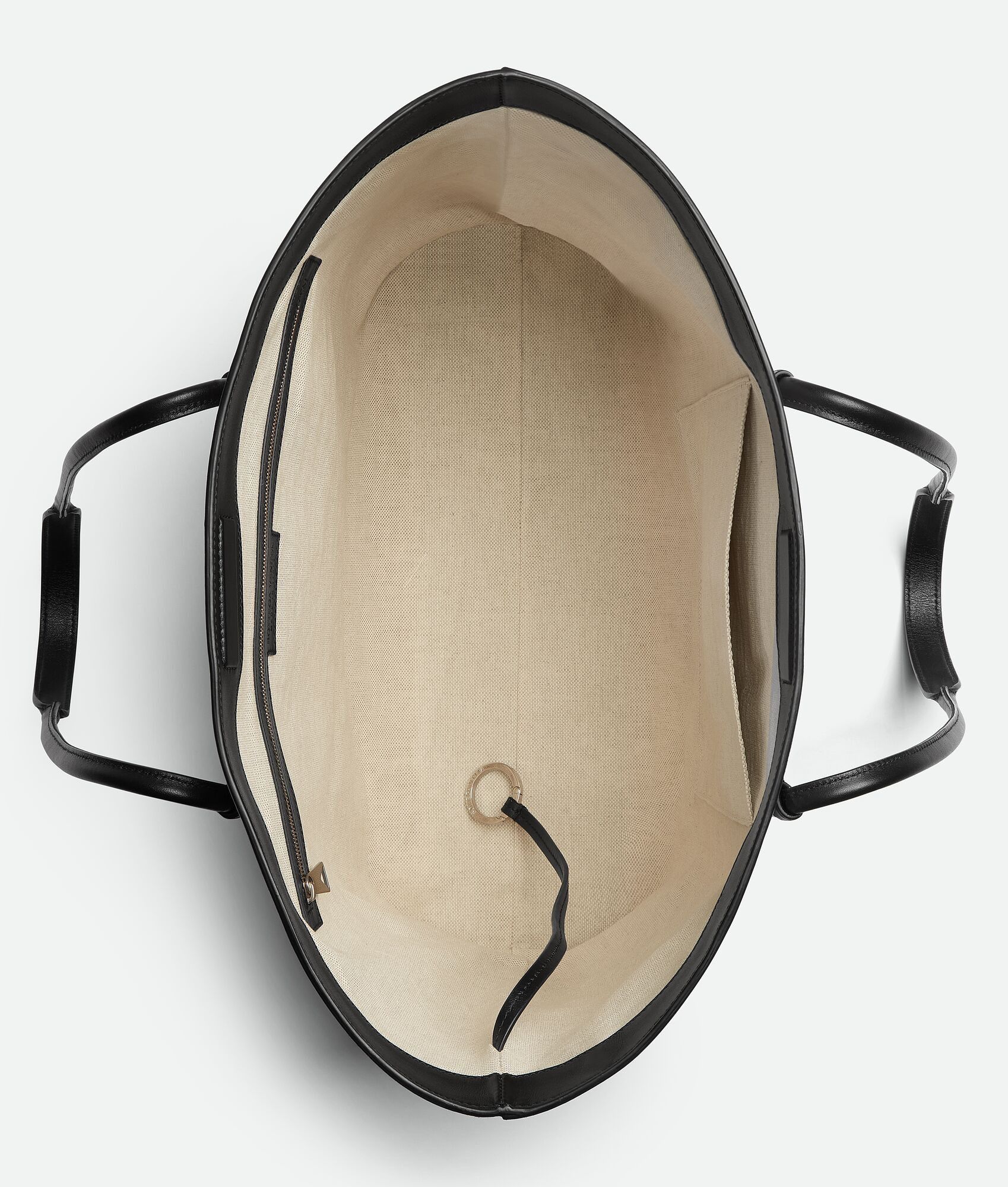 Bottega Veneta o1loc1c0325 Size:OS / 755776 Portello Tote Bag Natural/Black Size ONE SIZE - 3 Thumbnail