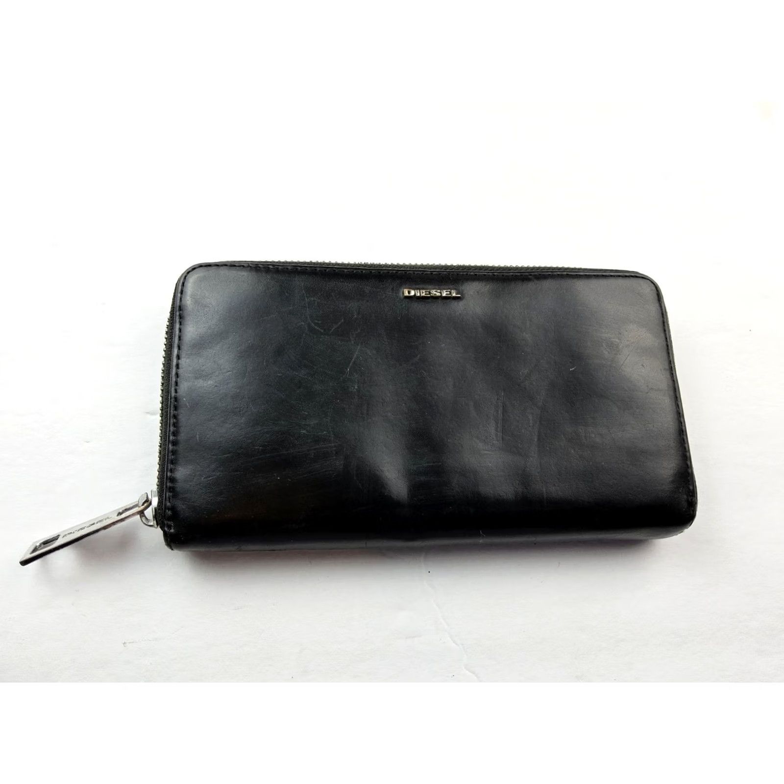 Diesel Diesel Wallet Zip-Around Leather Black Unisex Smooth 7.5x4 Boys/Girls Mens/Womens? Size ONE SIZE - 2 Thumbnail