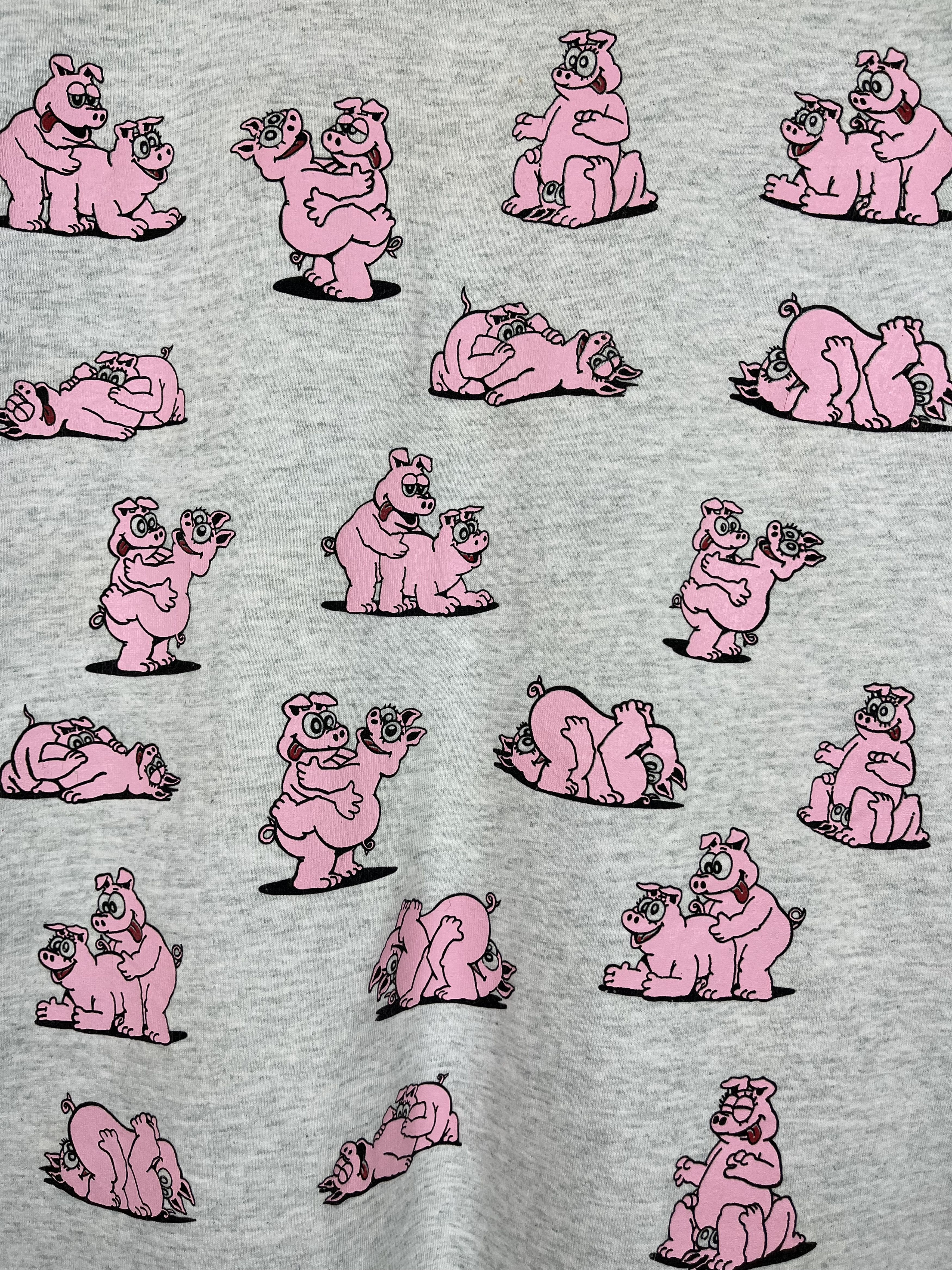 Vintage Vintage Pig Sex Vulgar Adult Humor T Shirt 1991 Size US XL / EU 56 / 4 - 7 Thumbnail