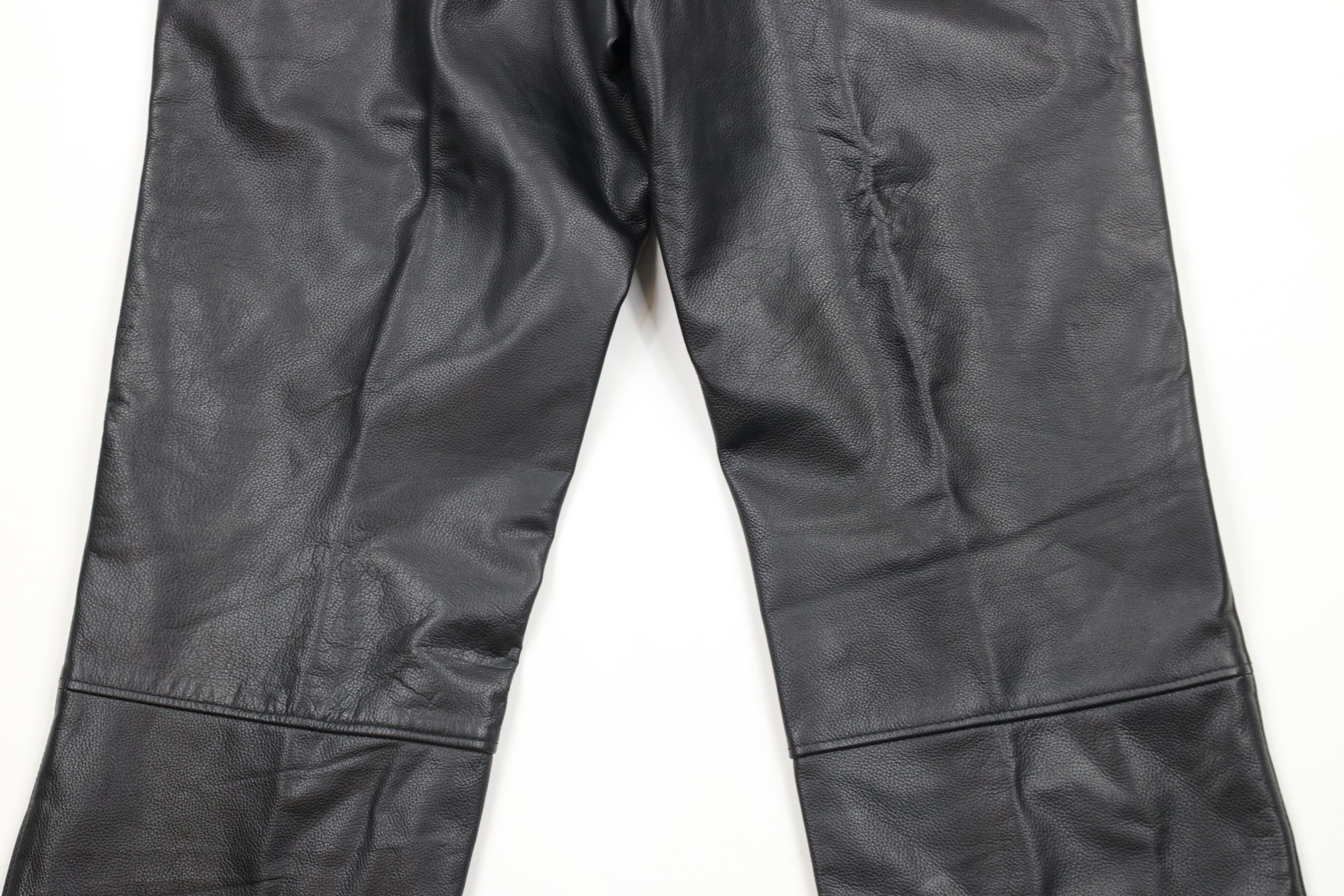 Vintage Vintage 90s Streetwear Motorcycle Riding Pants Black USA Size US 34 / EU 50 - 10 Thumbnail