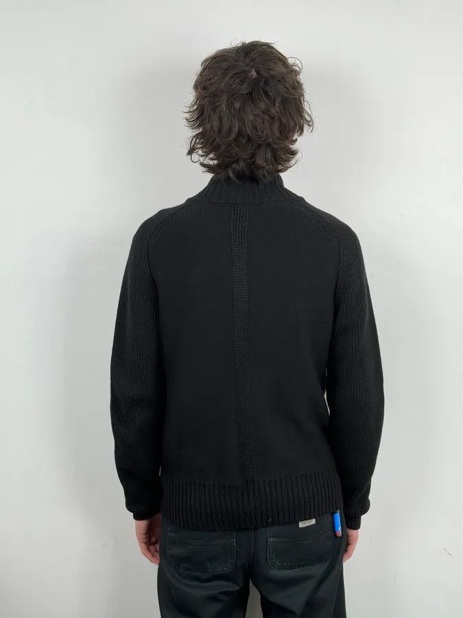 Daniele Alessandrini 2000s Daniele Alessandrini Black Wool Buttoned Zip Up Sweater Size US M / EU 48-50 / 2 - 3 Thumbnail