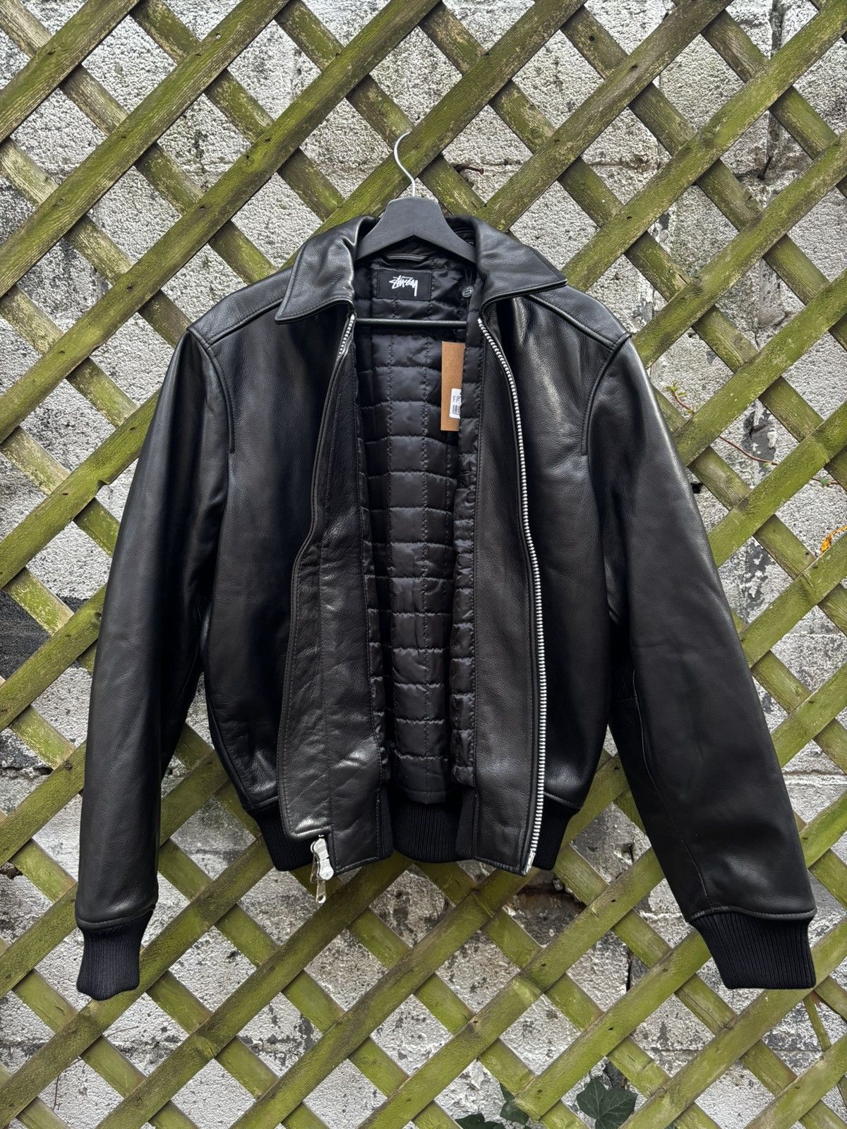Stussy Stussy Leather Flight Jacket | Grailed