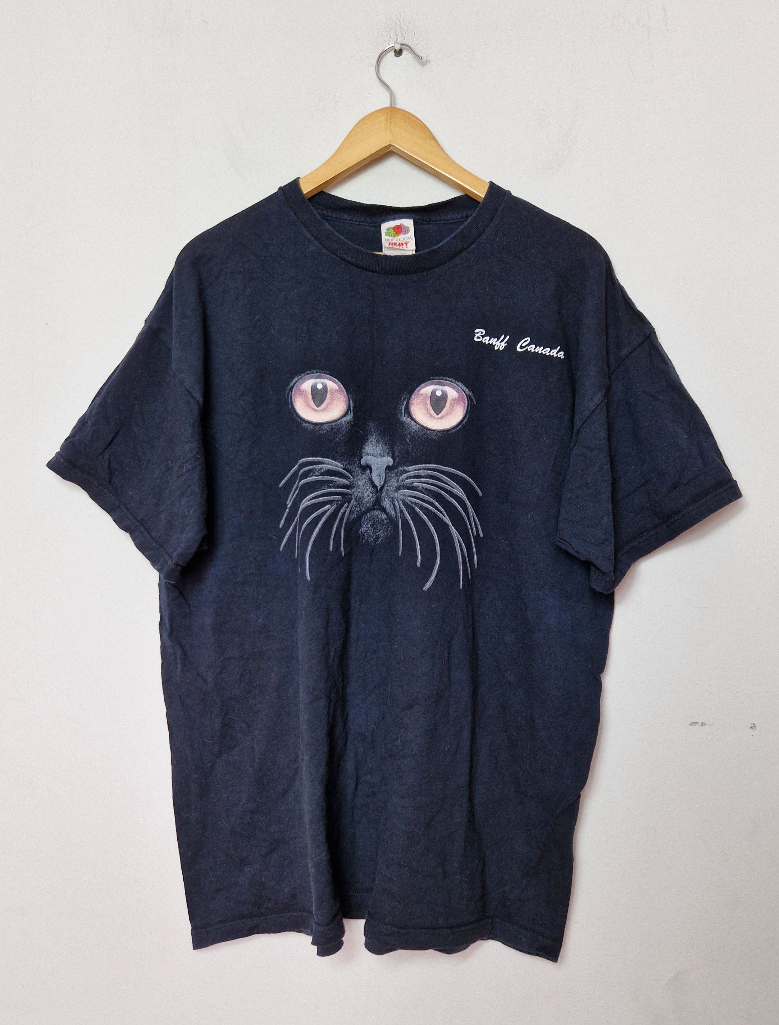 Vintage vintage cats eye cat face heavy cotton tee Size US XXL / EU 58 / 5 - 1 Thumbnail
