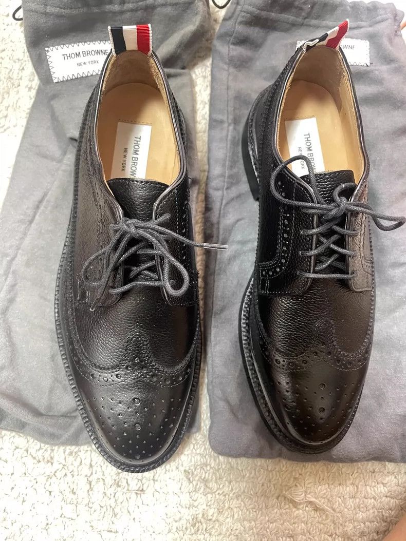 Thom Browne Thom Browne Black leather shoes Size US 6 / EU 39 - 4 Thumbnail
